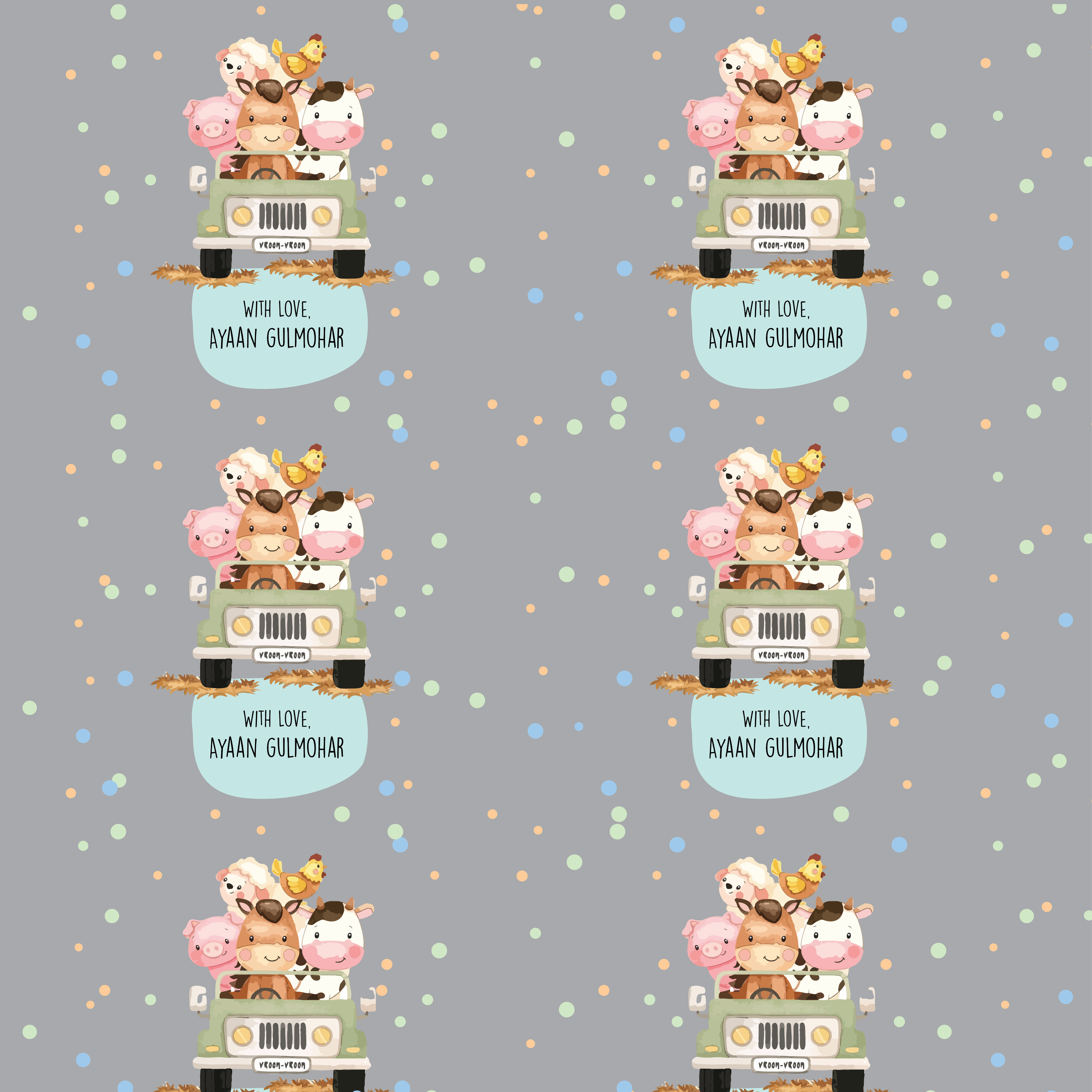 Gift Wrapping Paper - Animal Adventure