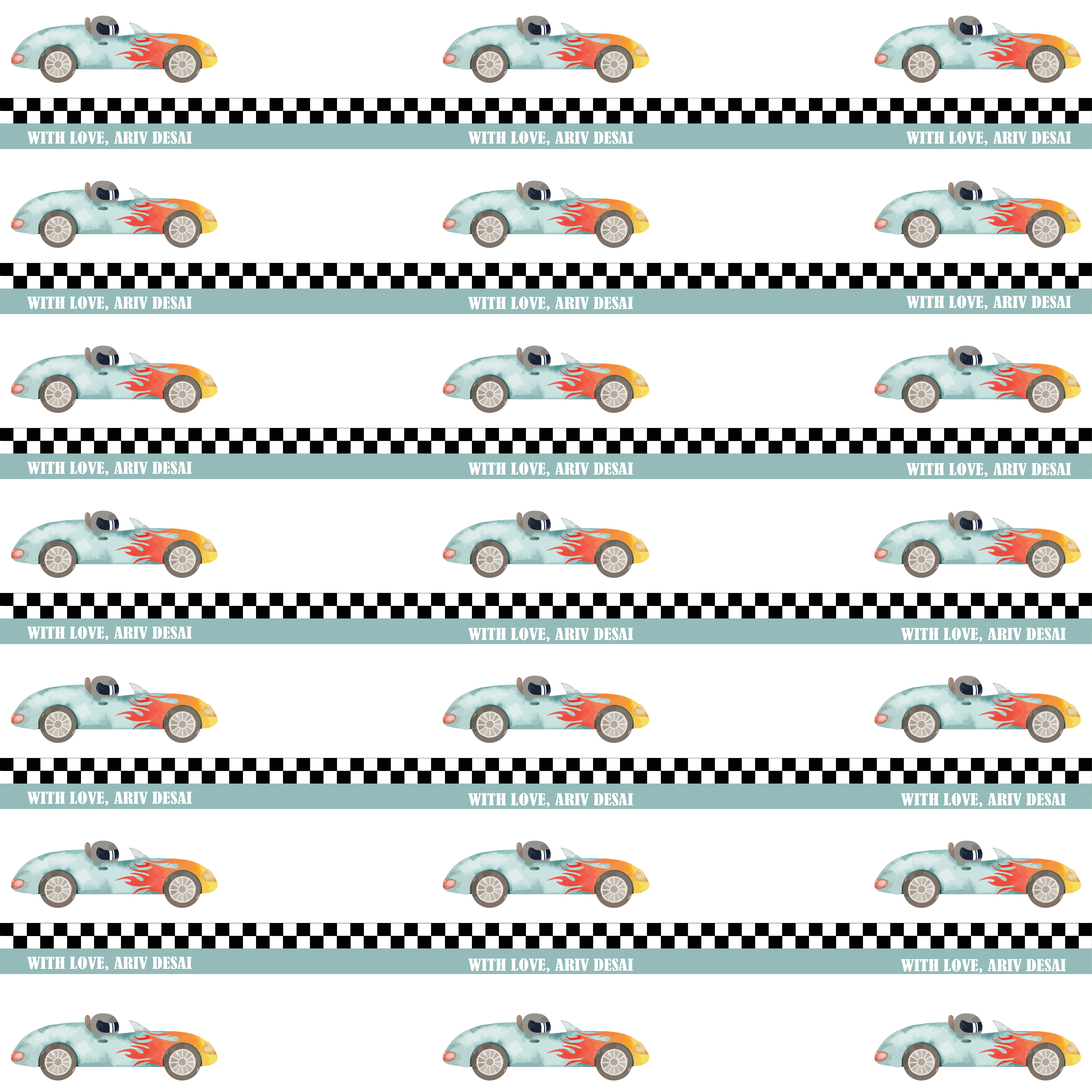 Gift Wrapping Paper - Vroom Vroom