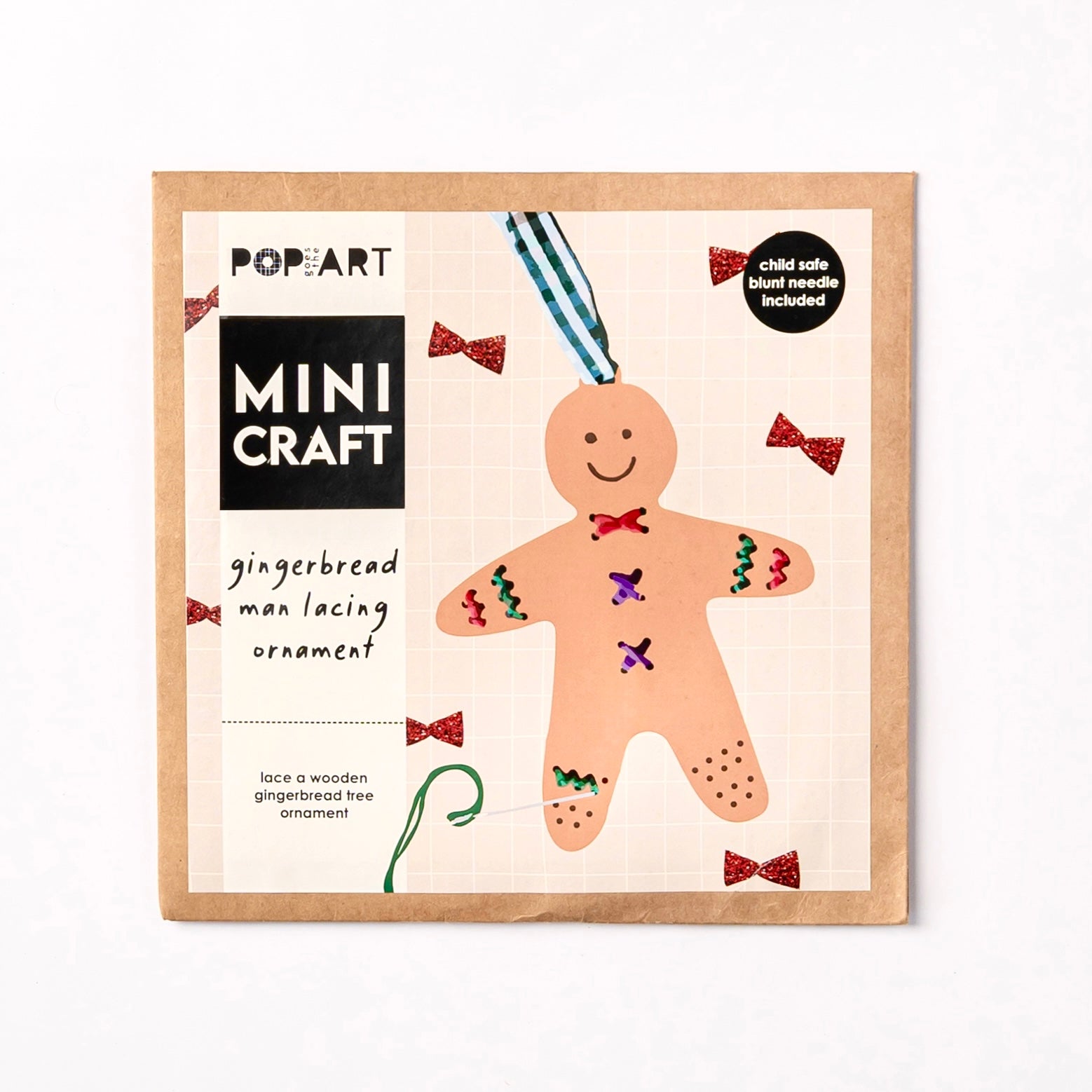 Mini Craft | Gingerbread Man Lacing Ornament