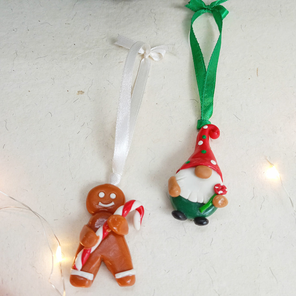 Gnome & Gingerbread - Christmas Ornaments