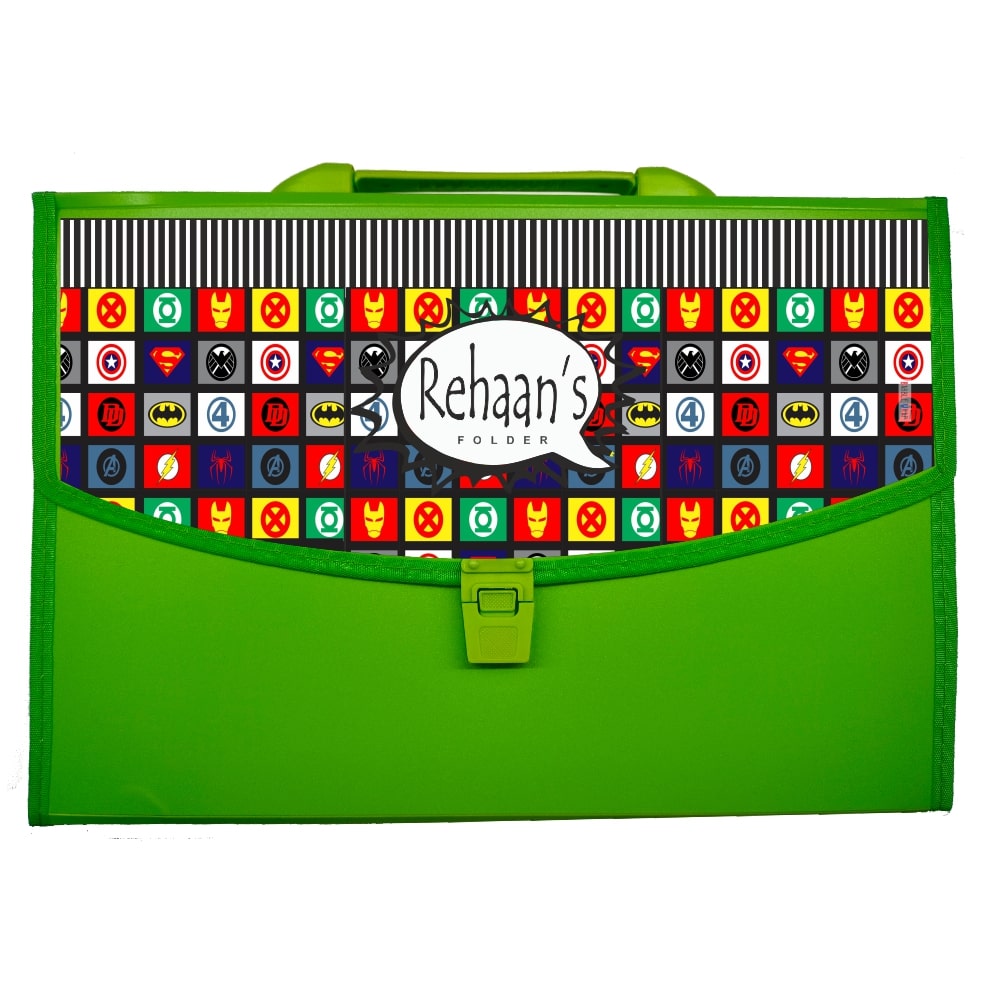 Green Folder - Comic Super Hero