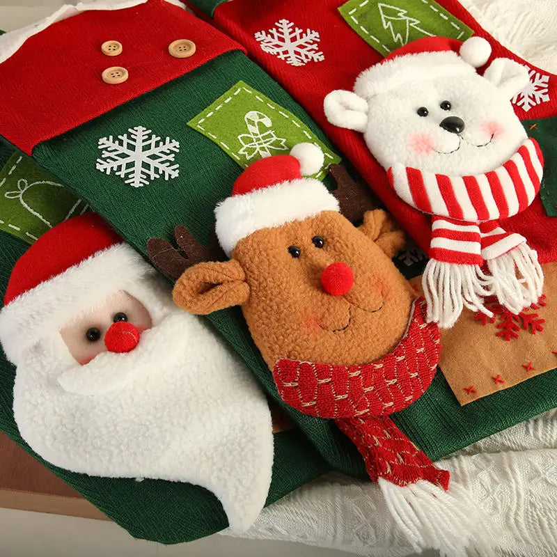 Snowflake Serenade Stocking - Set of 3