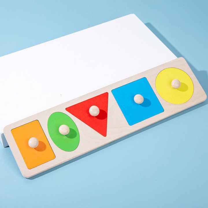 Long Five Shape Knob Board Puzzle