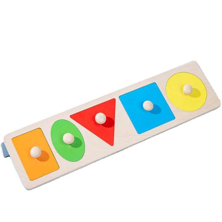 Long Five Shape Knob Board Puzzle