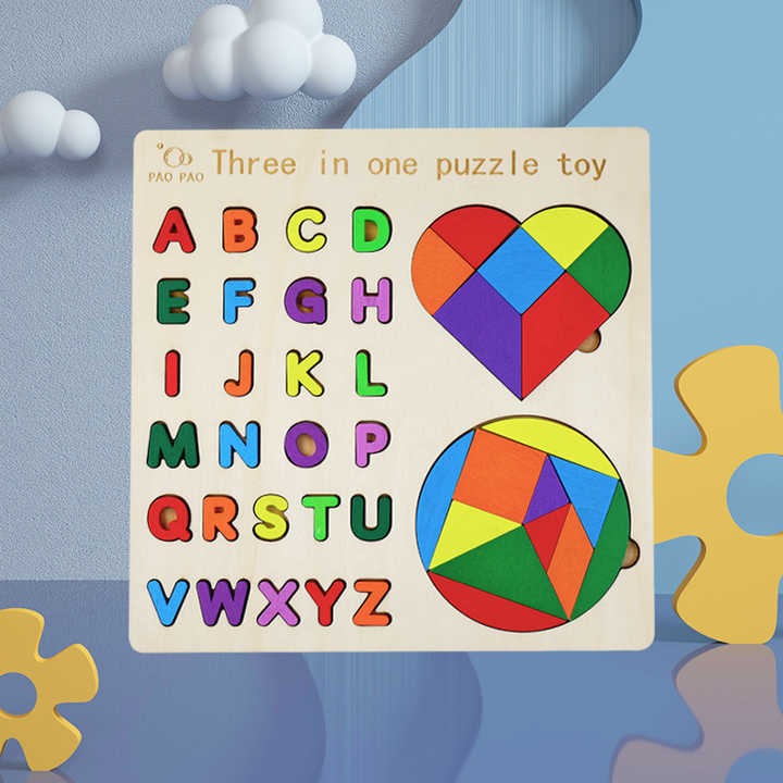 Alphabet With Shape  Puzzle