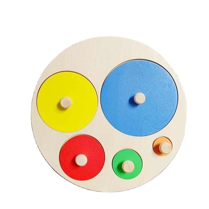 Five Round Knob Shape Puzzle