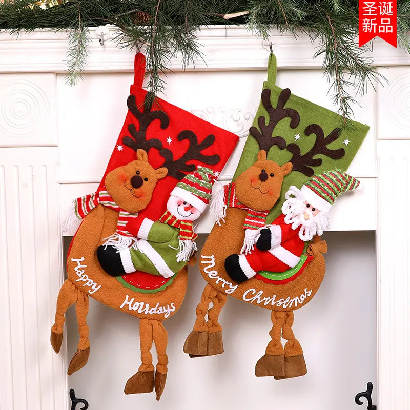 Holiday Happiness Stockings - Snowy Sleighride