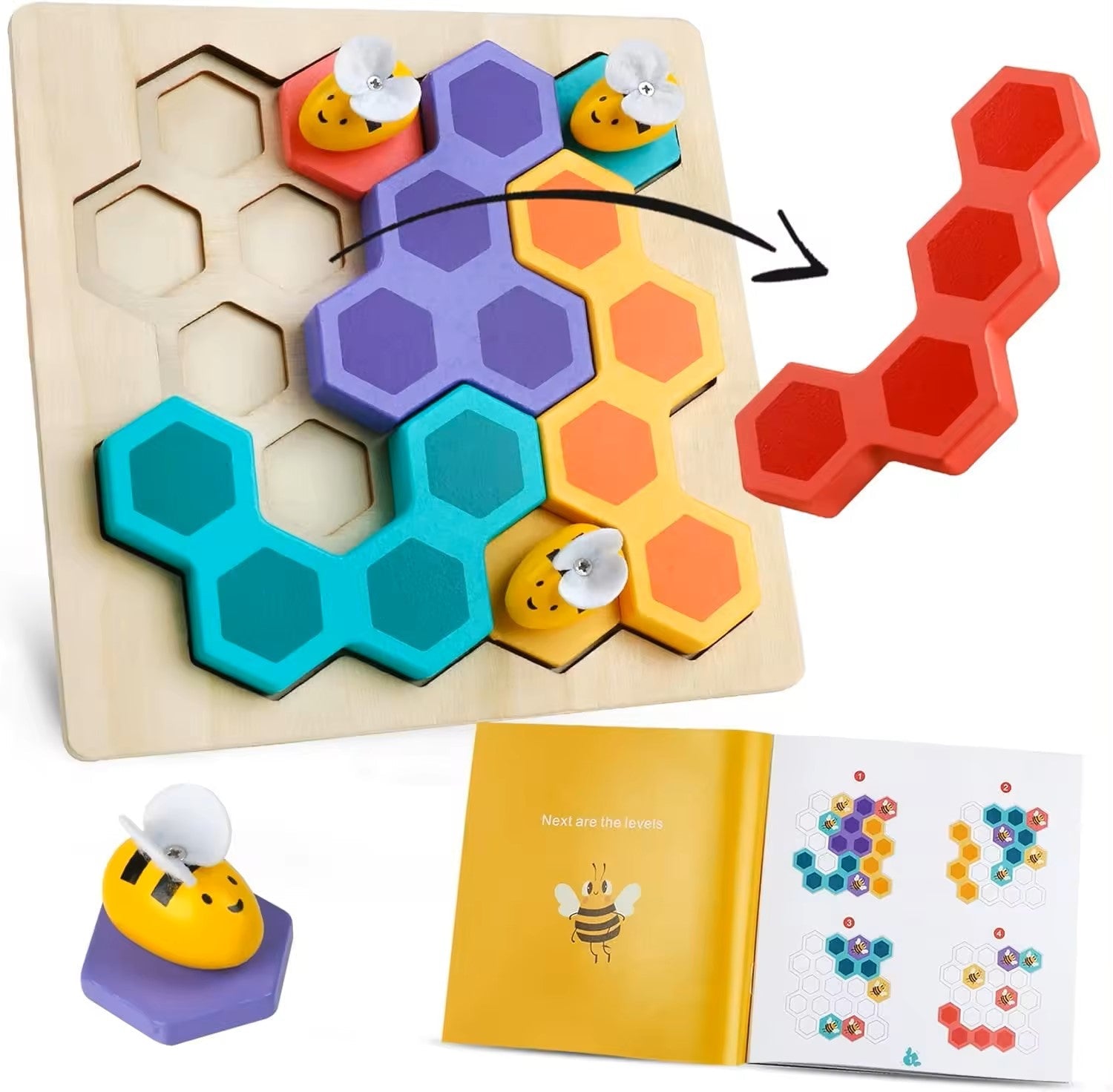 Wooden Puzzle Bee Game