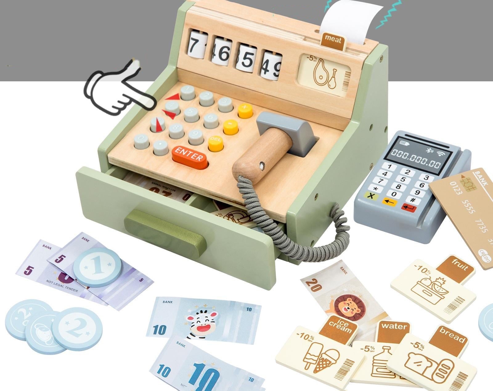 Cash Register Set - Pretend Play