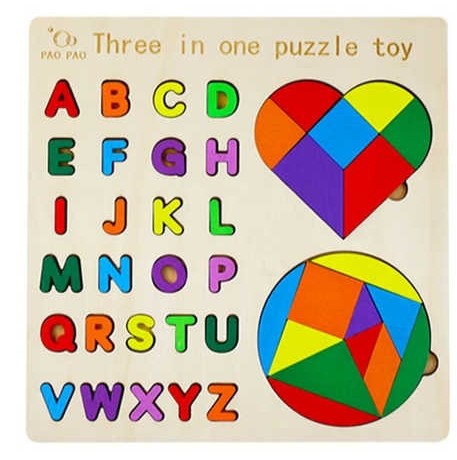 Alphabet With Shape  Puzzle