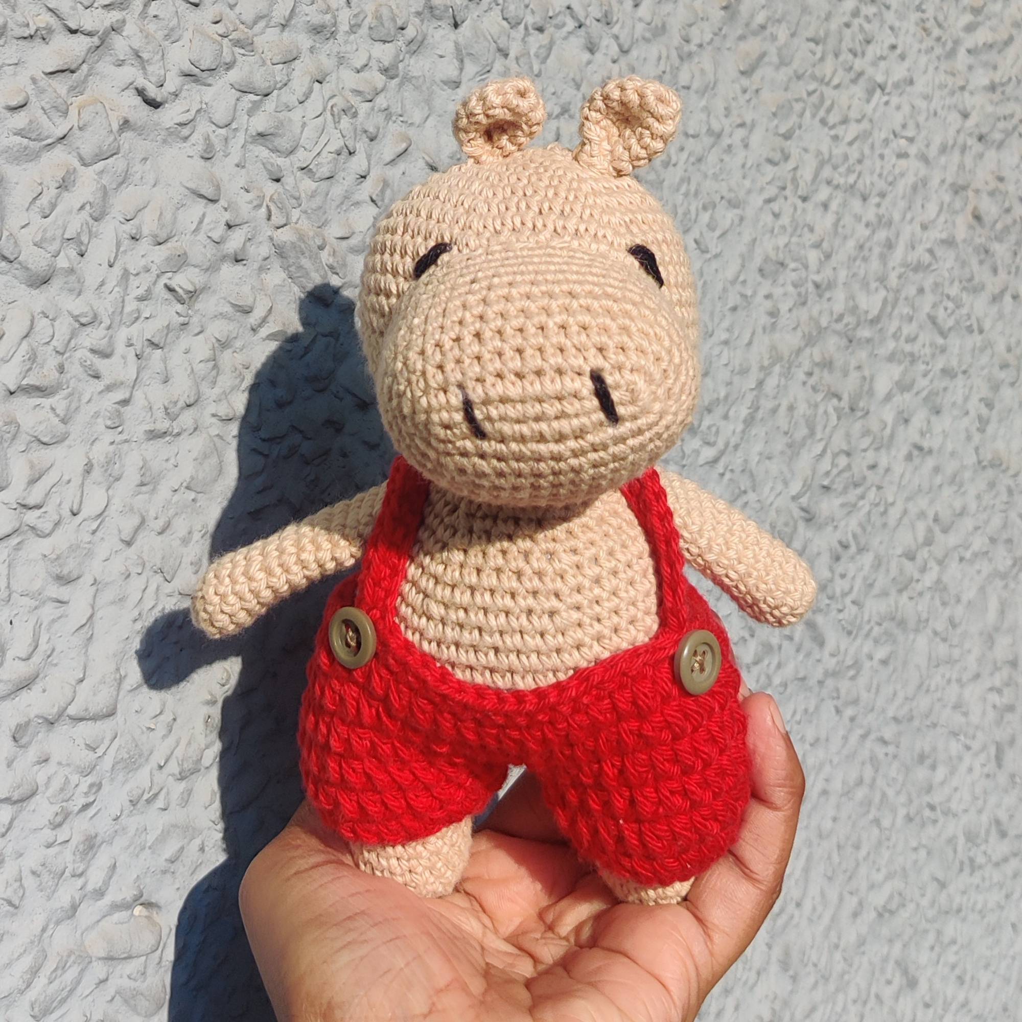 Hippo Crochet Toy