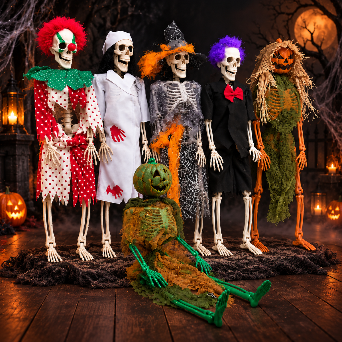 Haunted Skeleton Crew – Set of 6