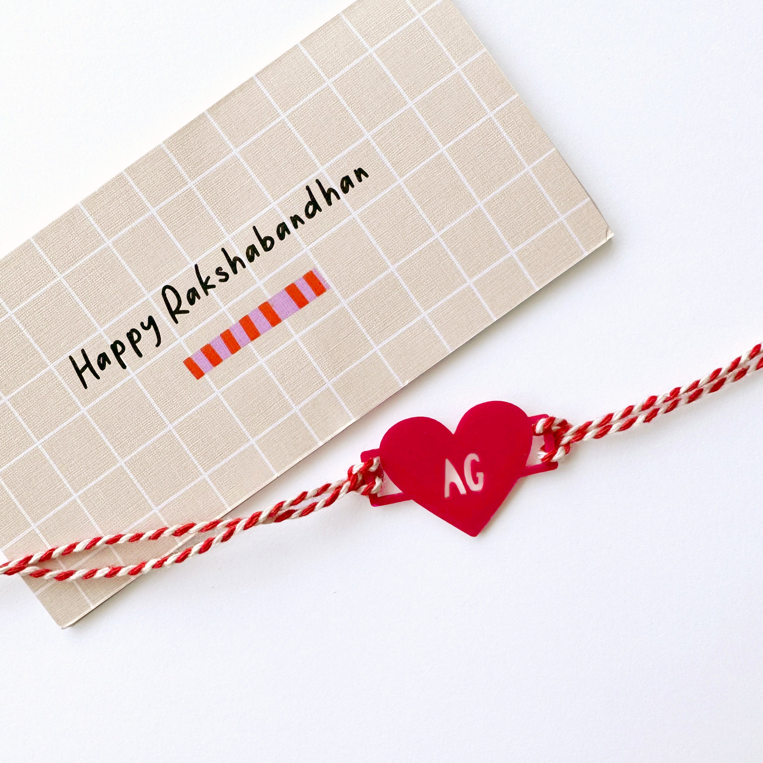 Personalised heart rakhi for kids – Totdot