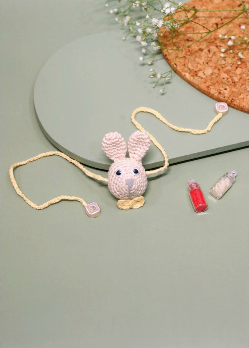 Hunny Bunny handmade crochet rakhi by Haute By Hand – Raksha Bandhan gift India