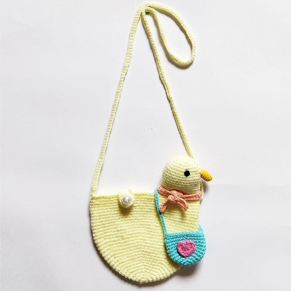 Duck Purse - Handcrafted Crochet - Totdot