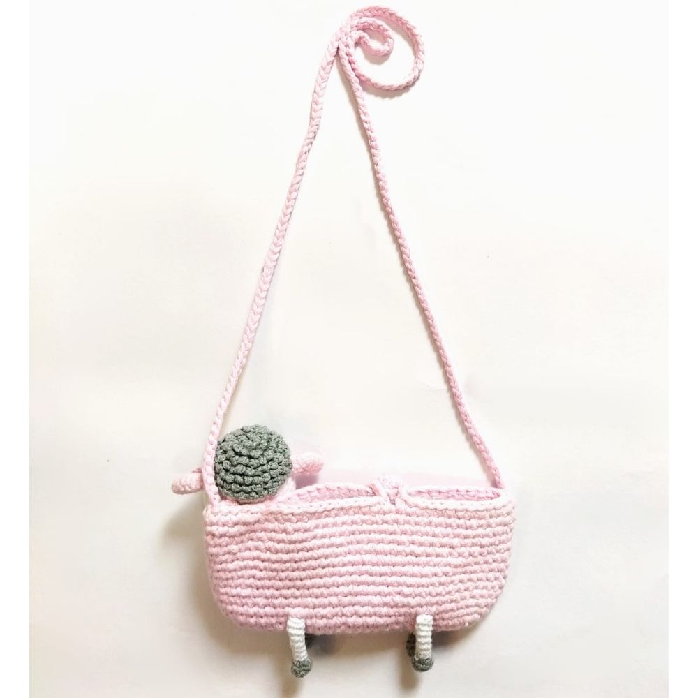 Sheep Purse - Handcrafted Crochet - Totdot