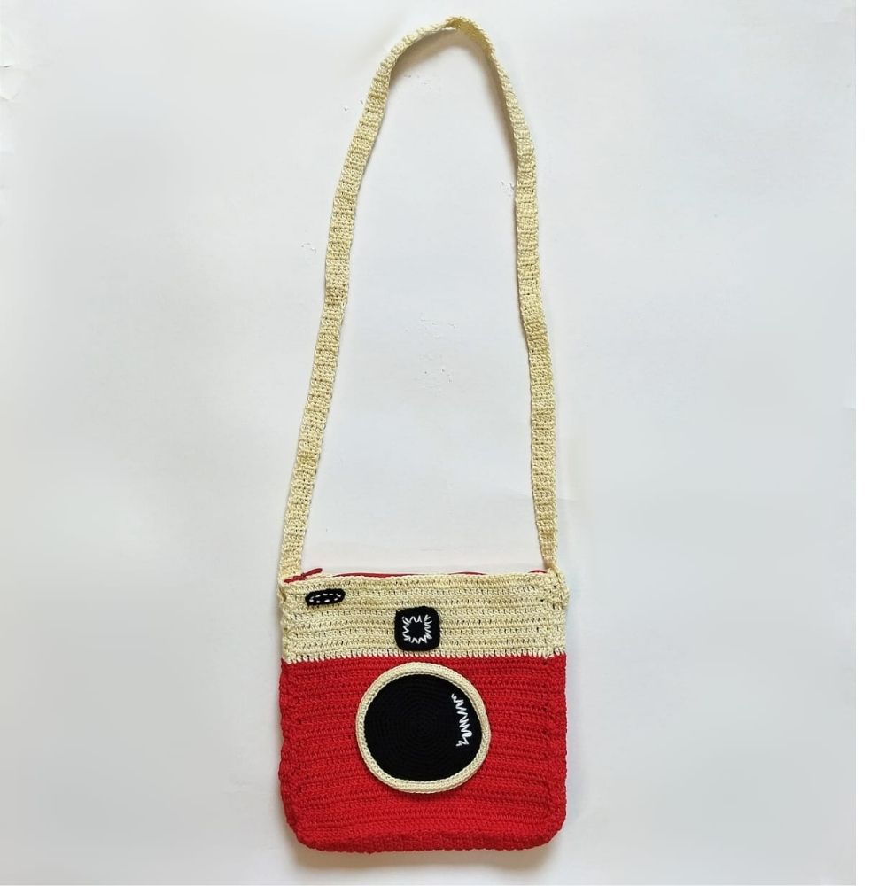 Camera Purse - Handcrafted Crochet - Totdot