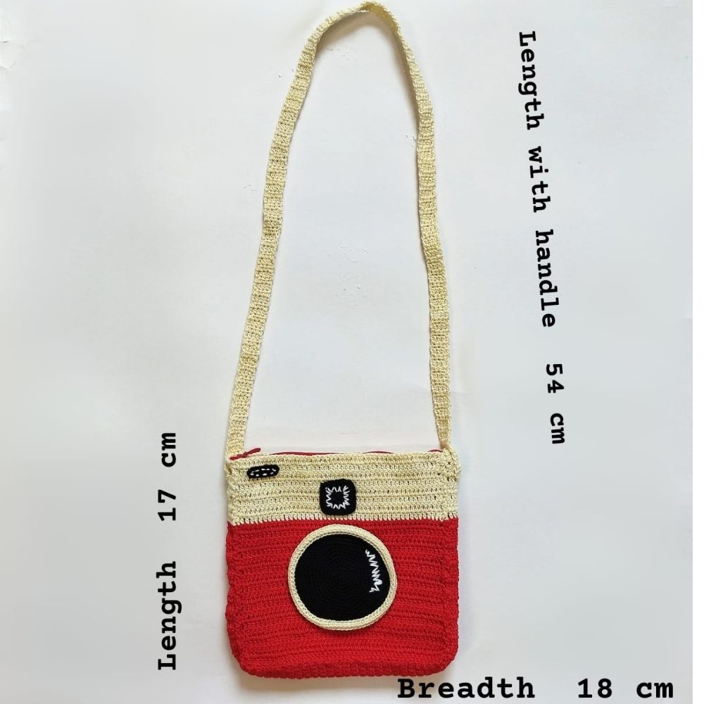 Camera Purse - Handcrafted Crochet - Totdot