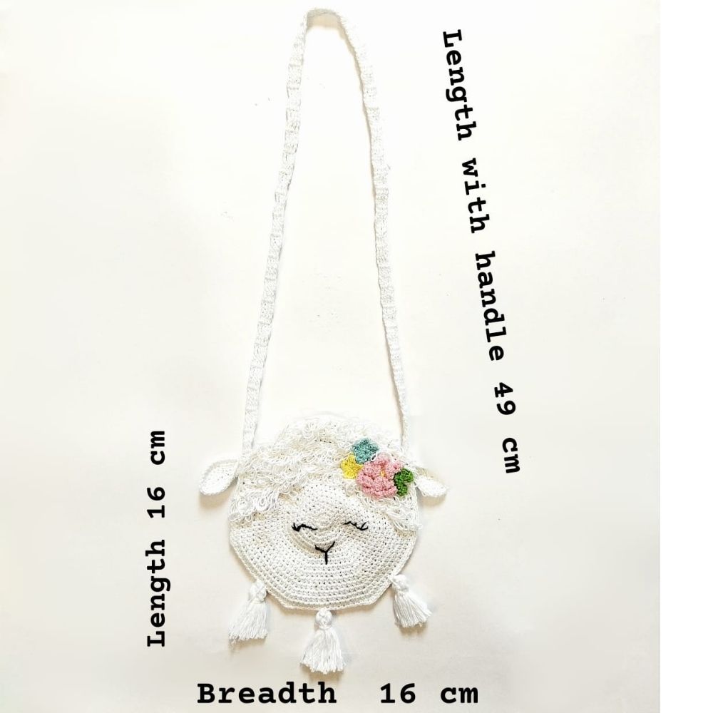 Lamb Purse - Handcrafted Crochet - Totdot