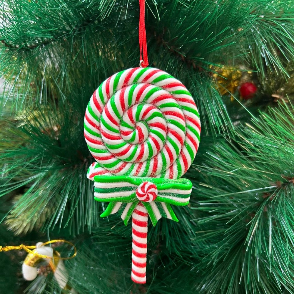 Green Lollipop Ornament