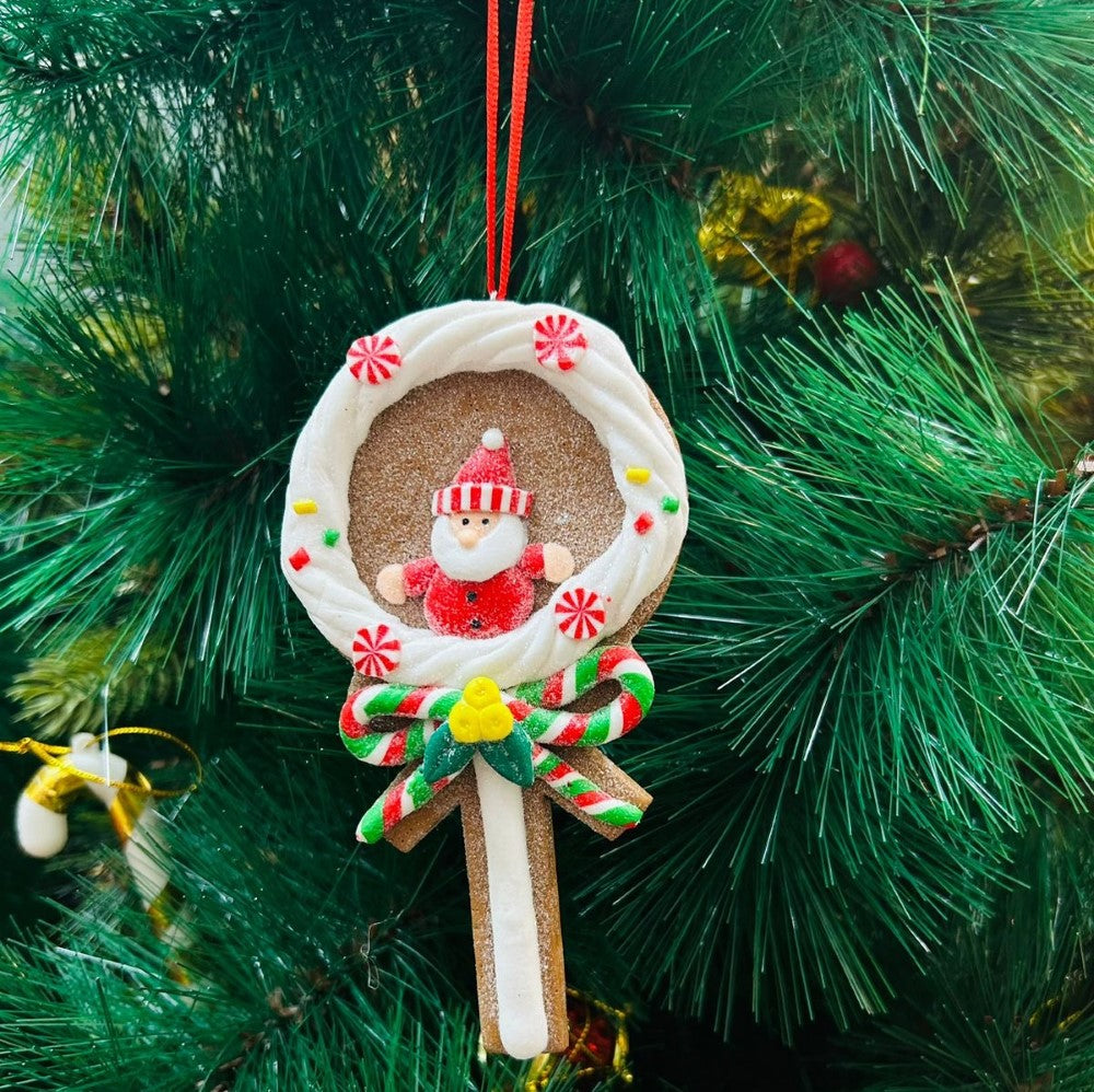 Santa Lollipop Ornament