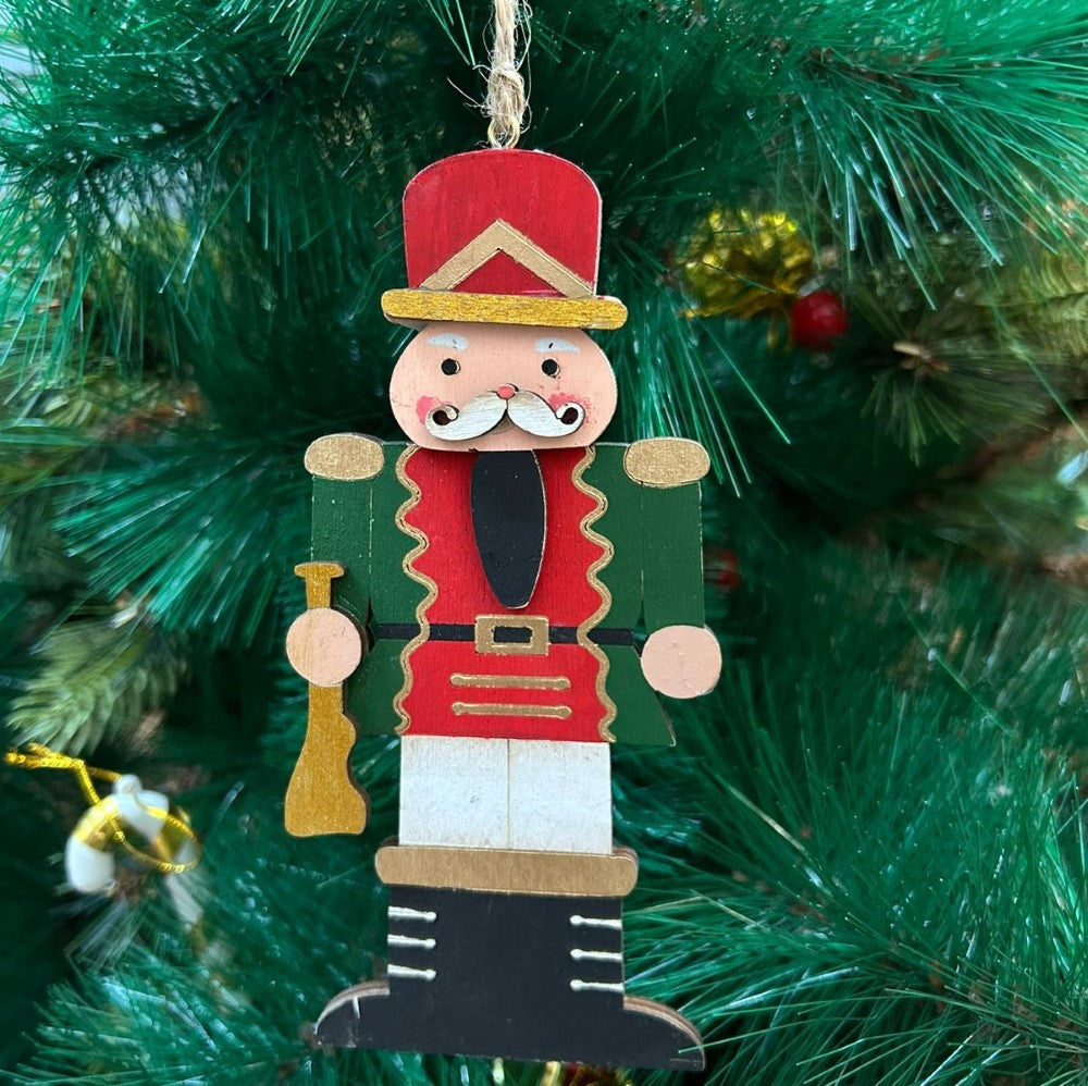 Nutcracker with a Red Hat Ornament