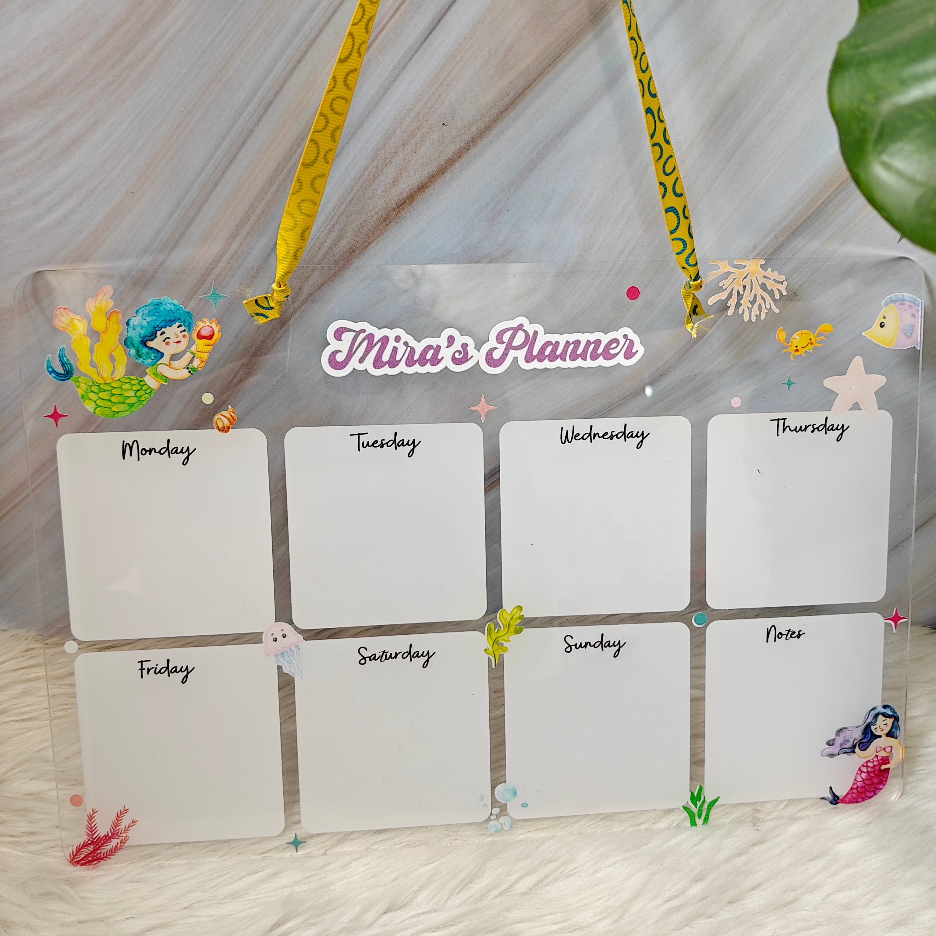 Acrylic planner - Mystical Mermaids