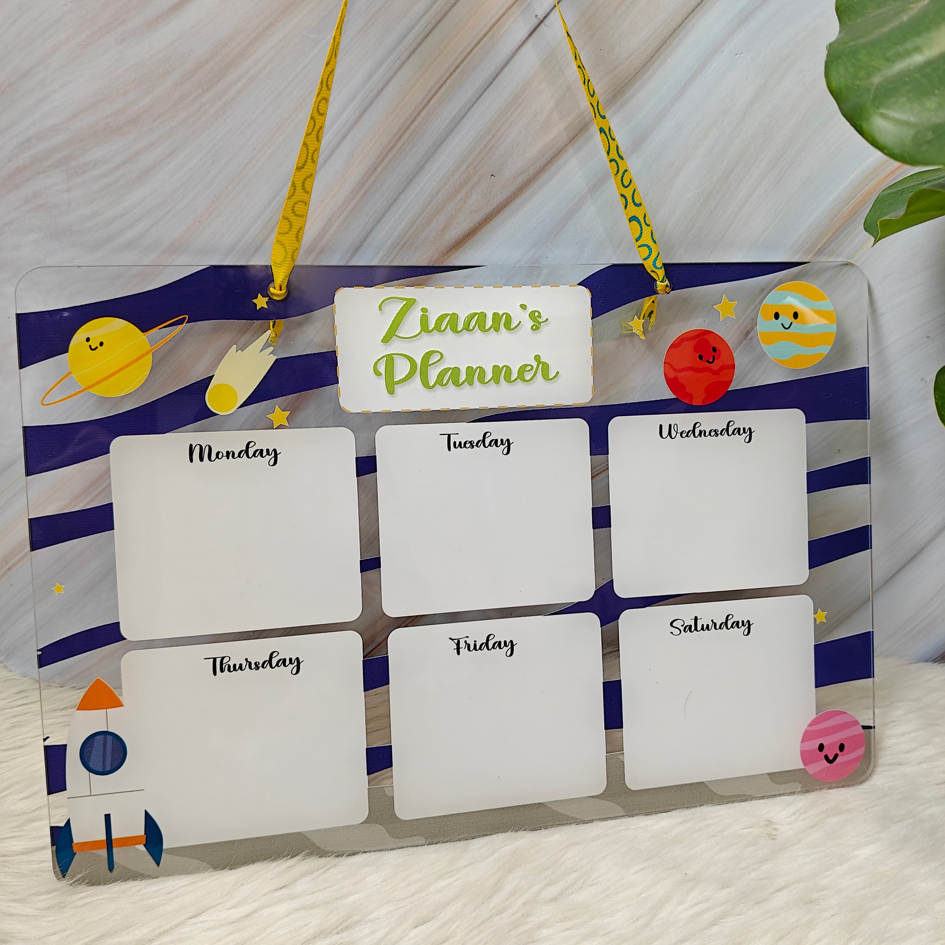 Acrylic planner - Cosmic Cheers