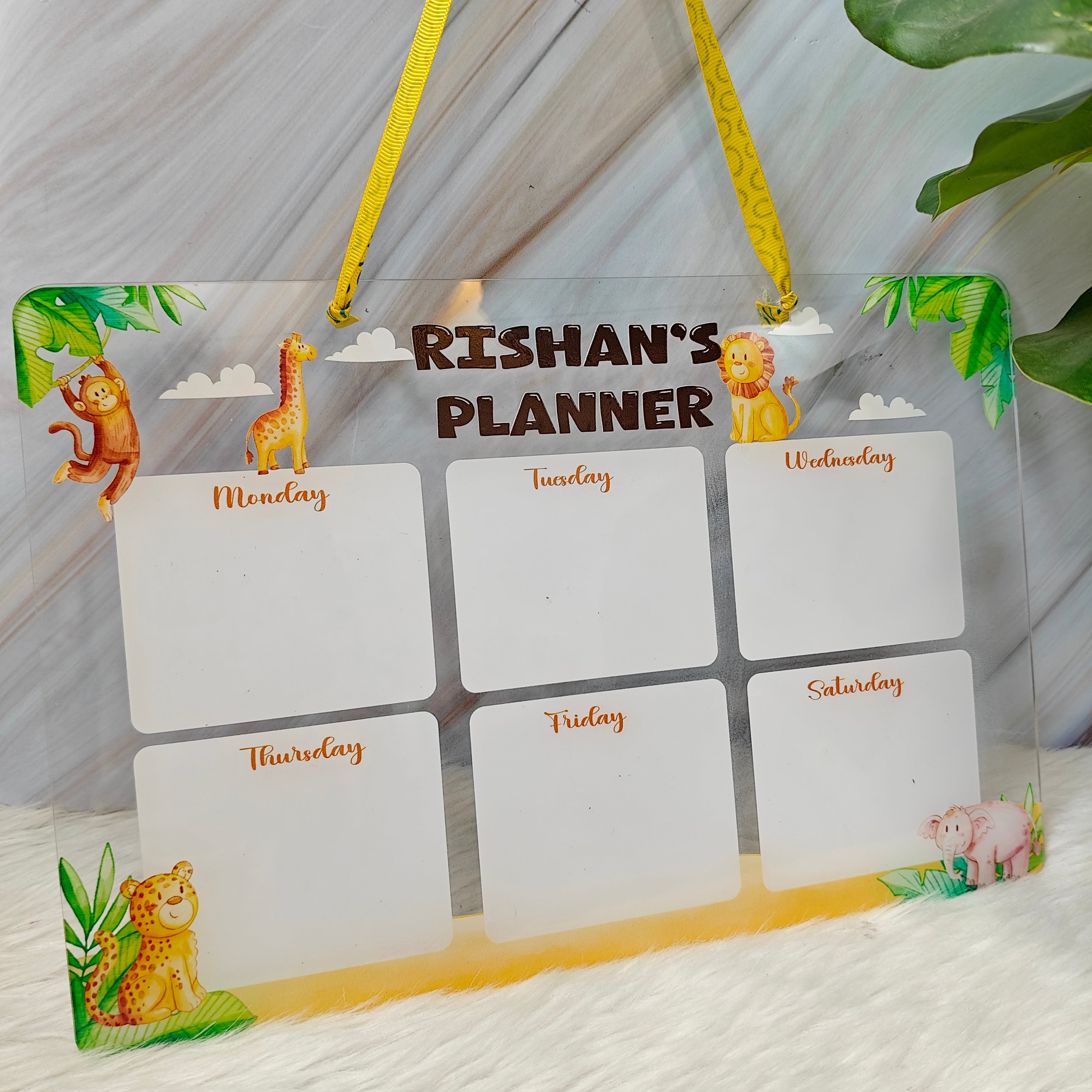 Acrylic planner - Jungle Joy