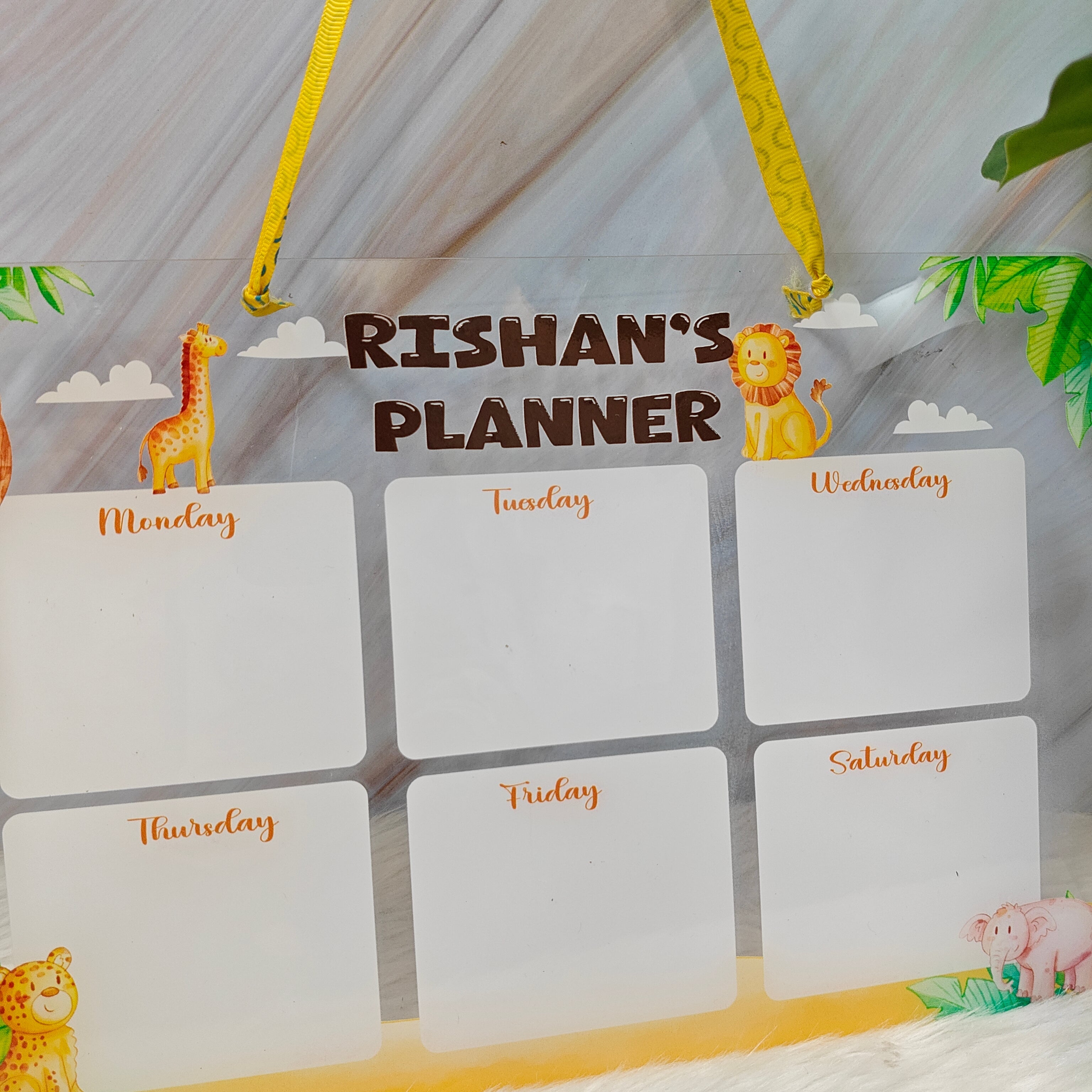 Acrylic planner - Jungle Joy