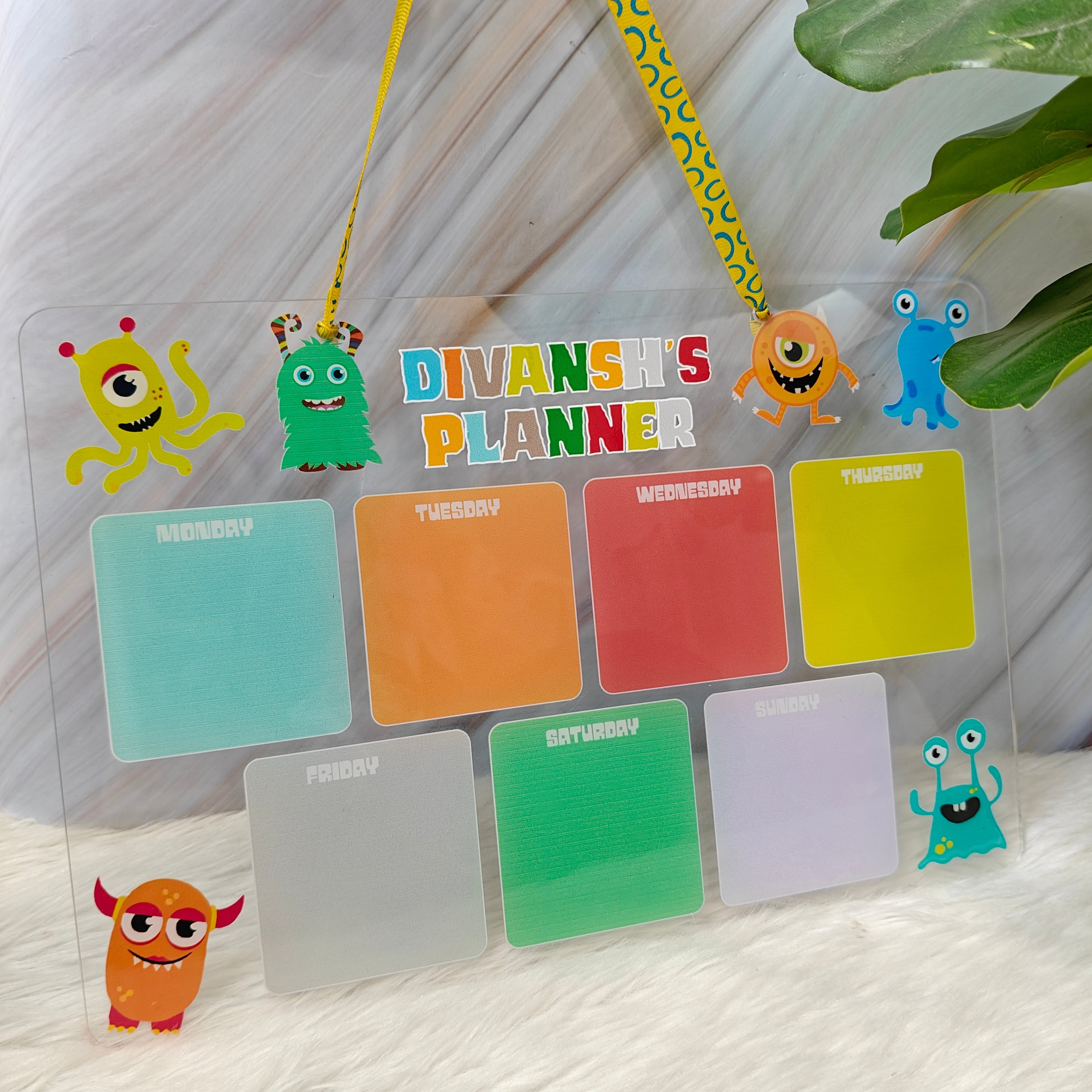Acrylic planner - Monster Mash