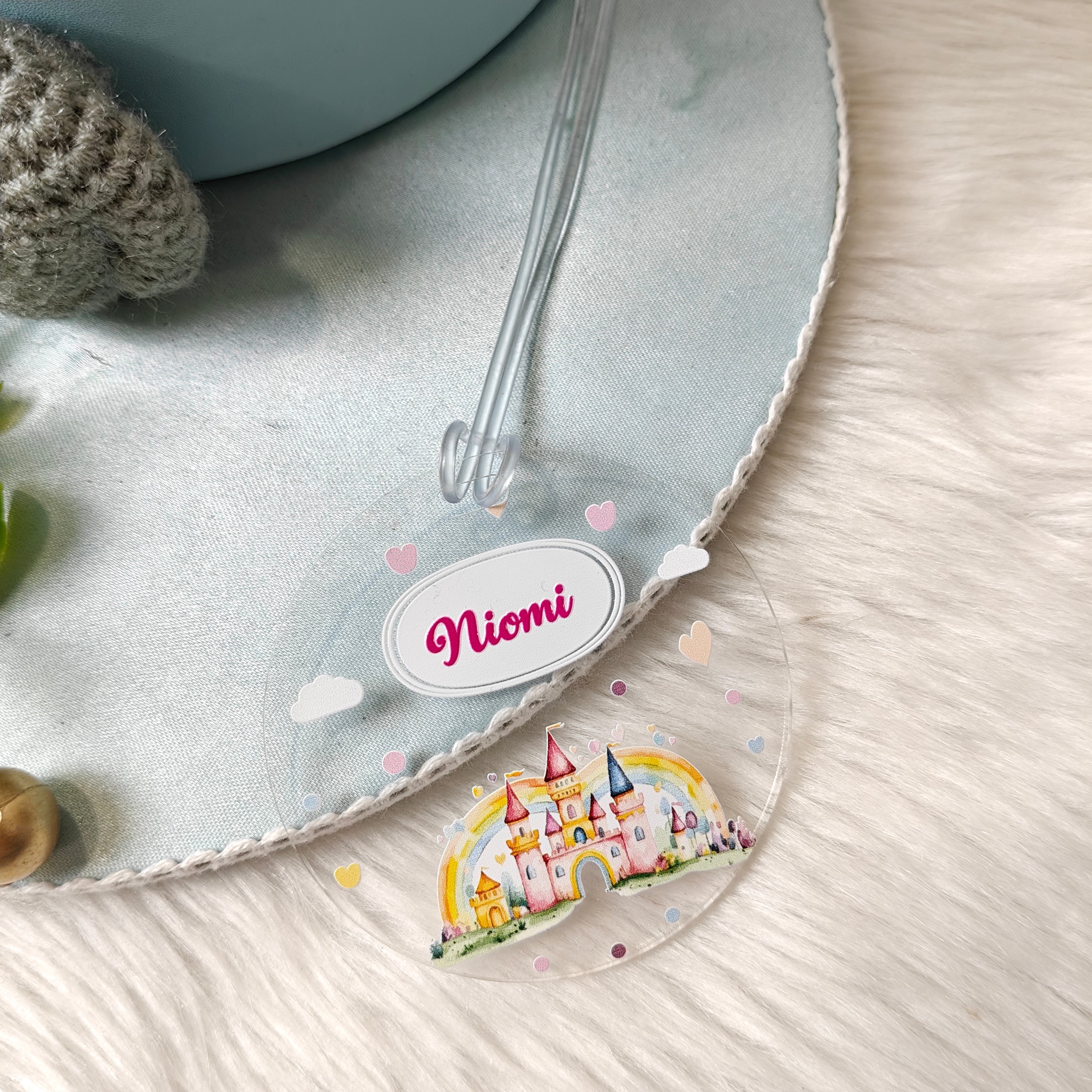 Acrylic Luggage Tag - Majestic Castle