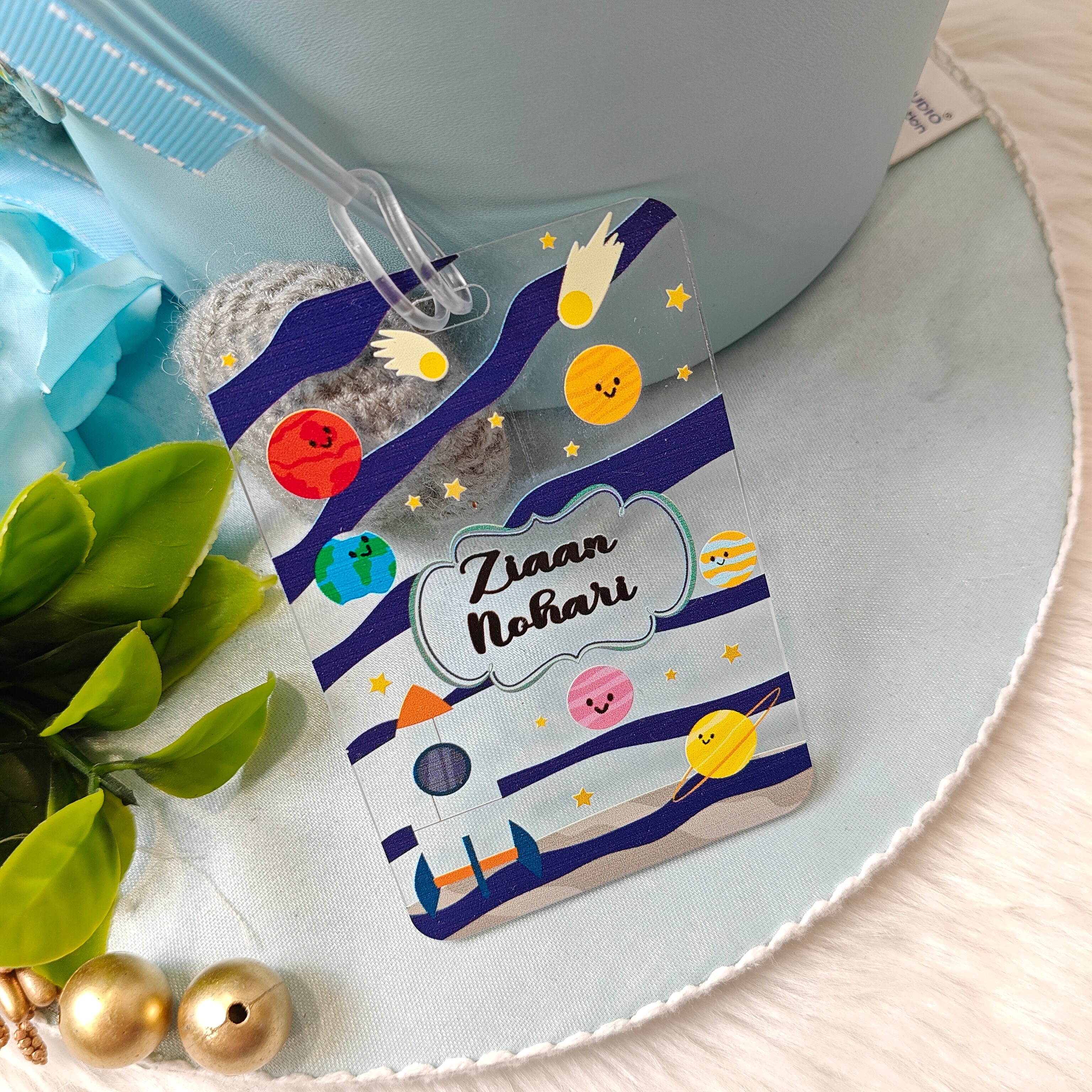 Acrylic Luggage Tag - Cosmic Cheers