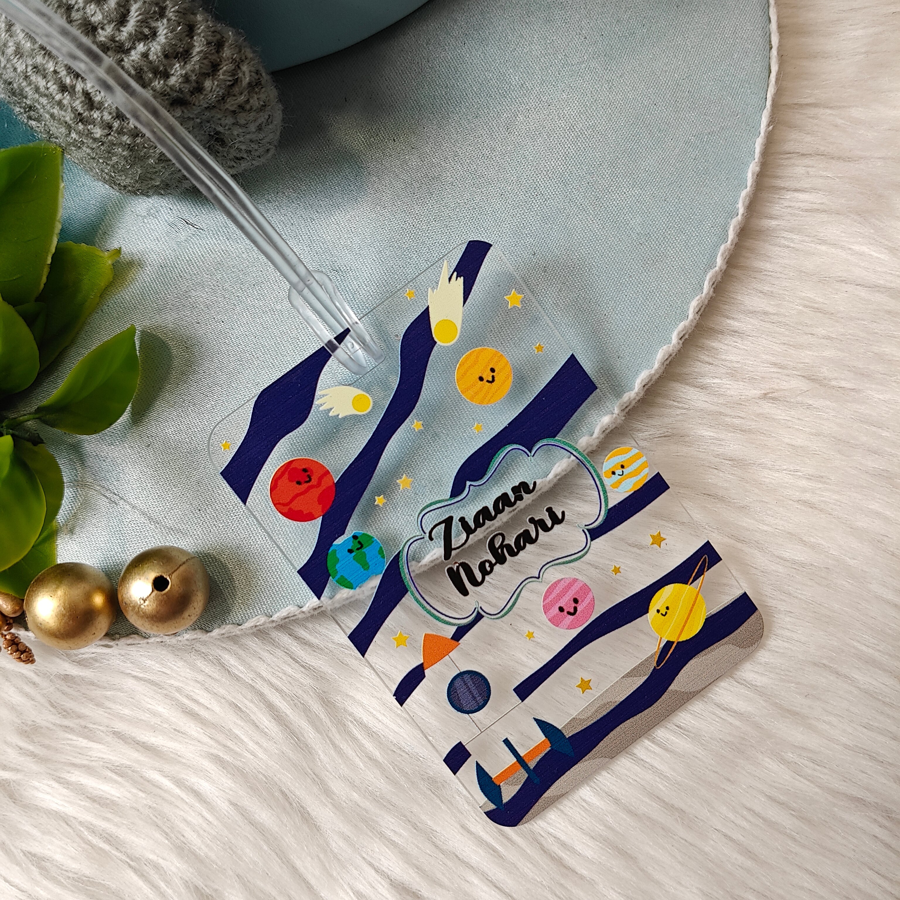Acrylic Luggage Tag - Cosmic Cheers