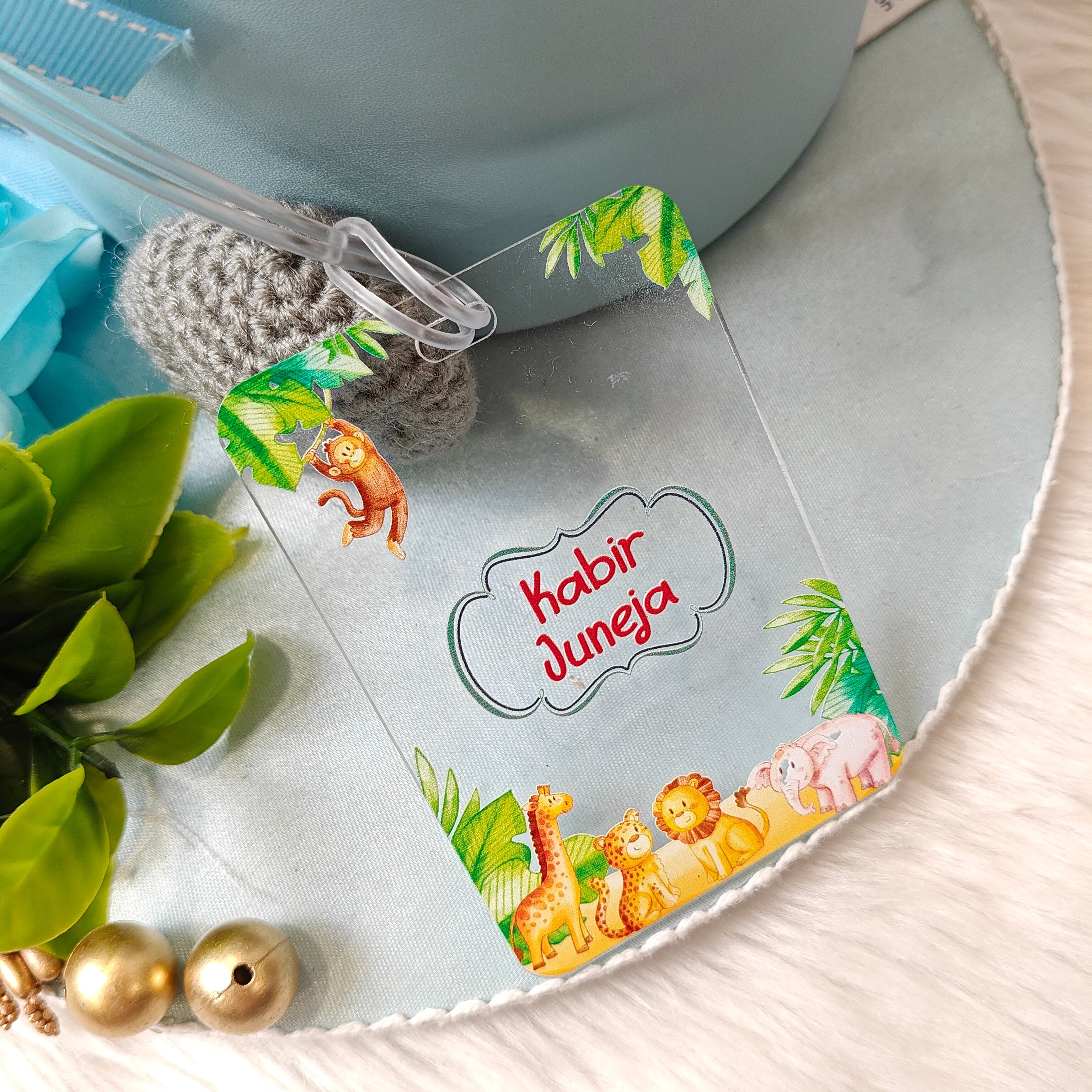 Acrylic Luggage Tag - Jungle Joy