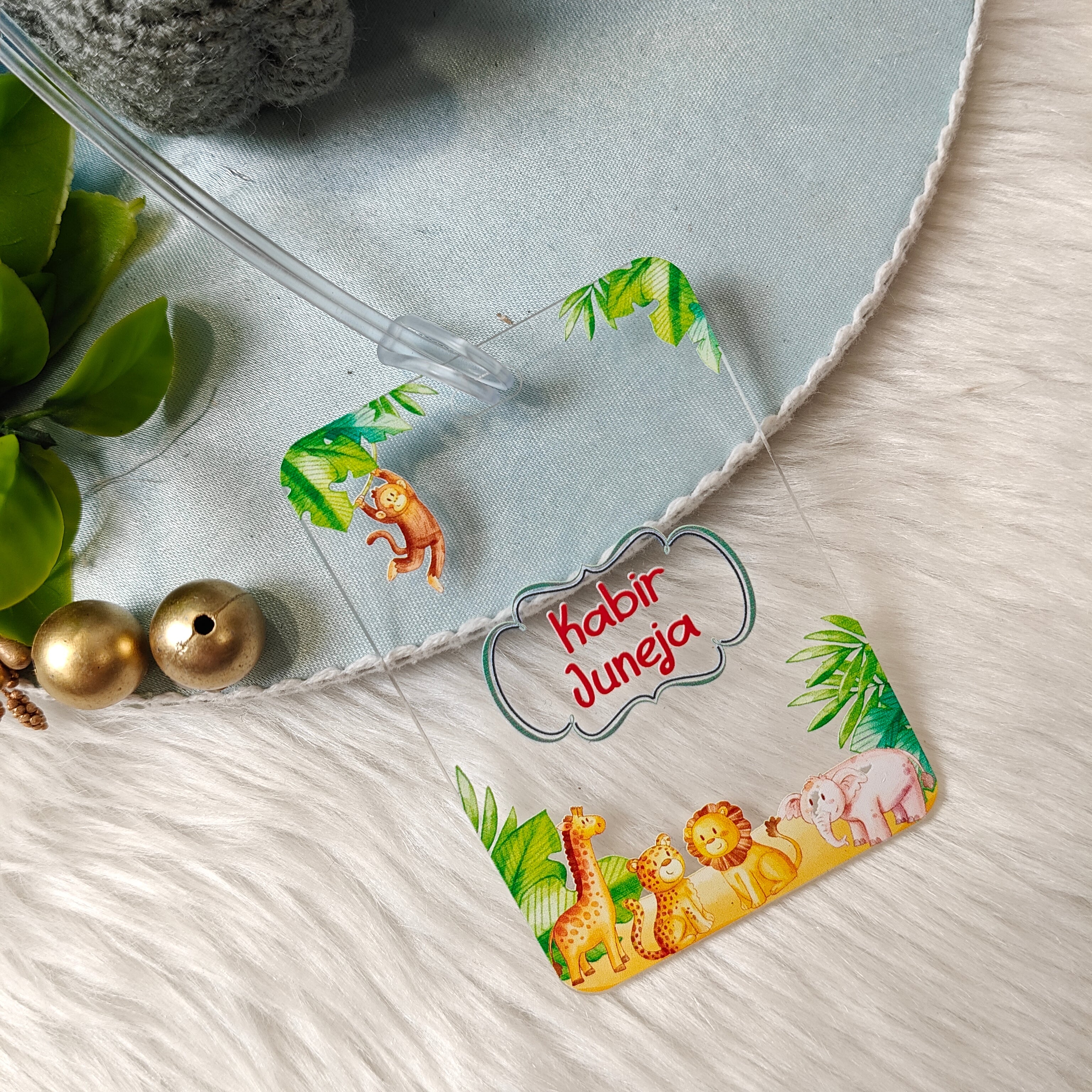 Acrylic Luggage Tag - Jungle Joy