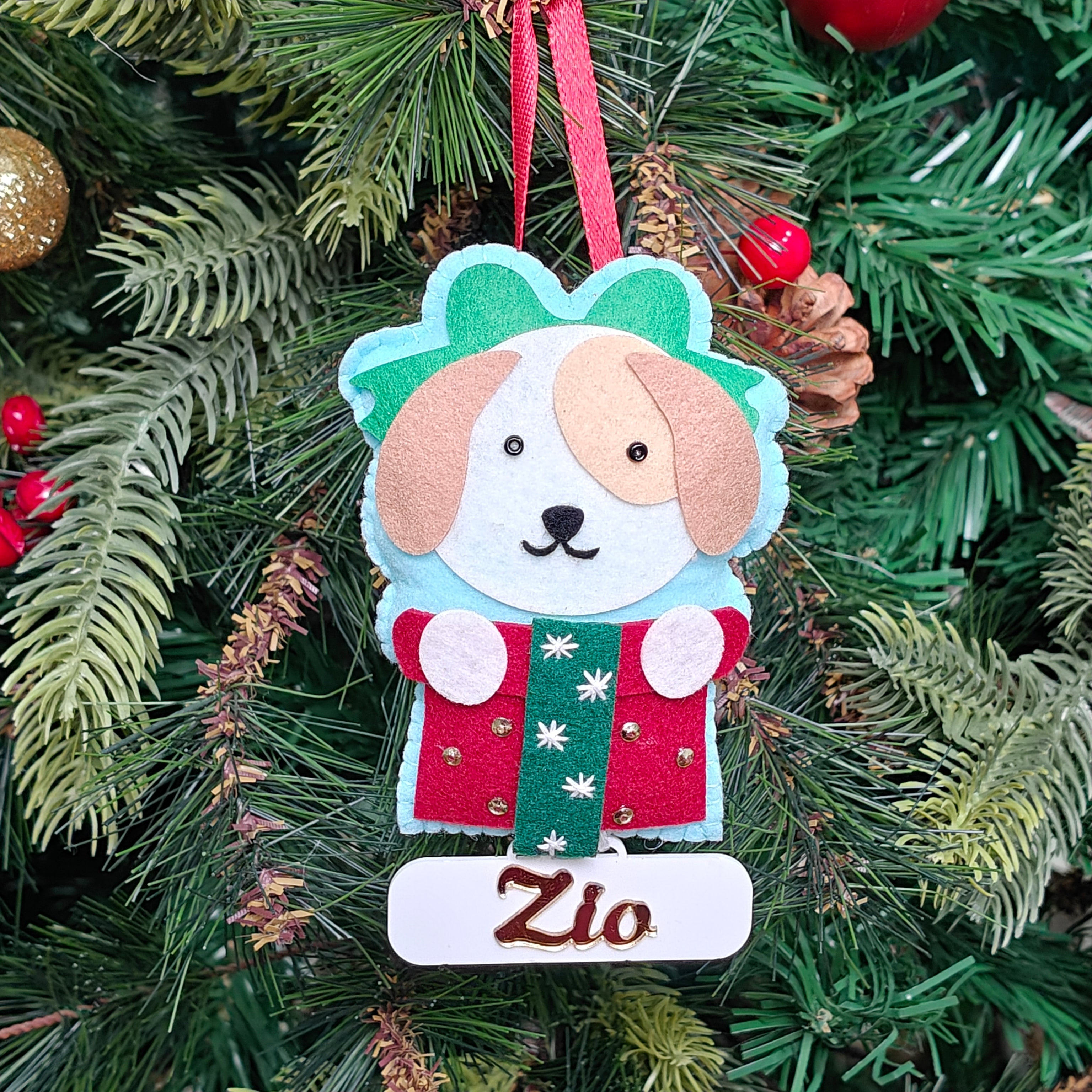 Santa’s Little Pup Ornament