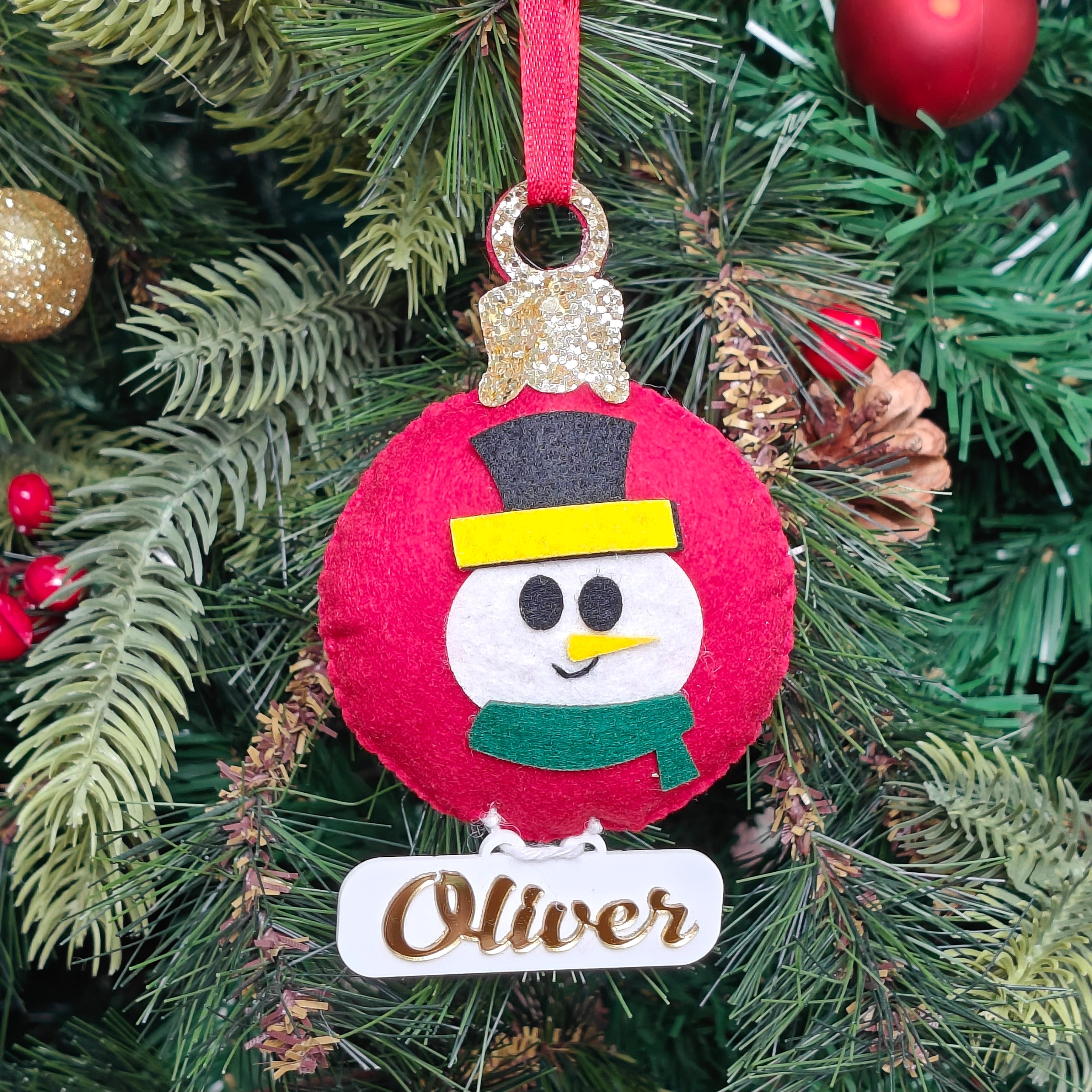 Cheerful Snowman Ornament