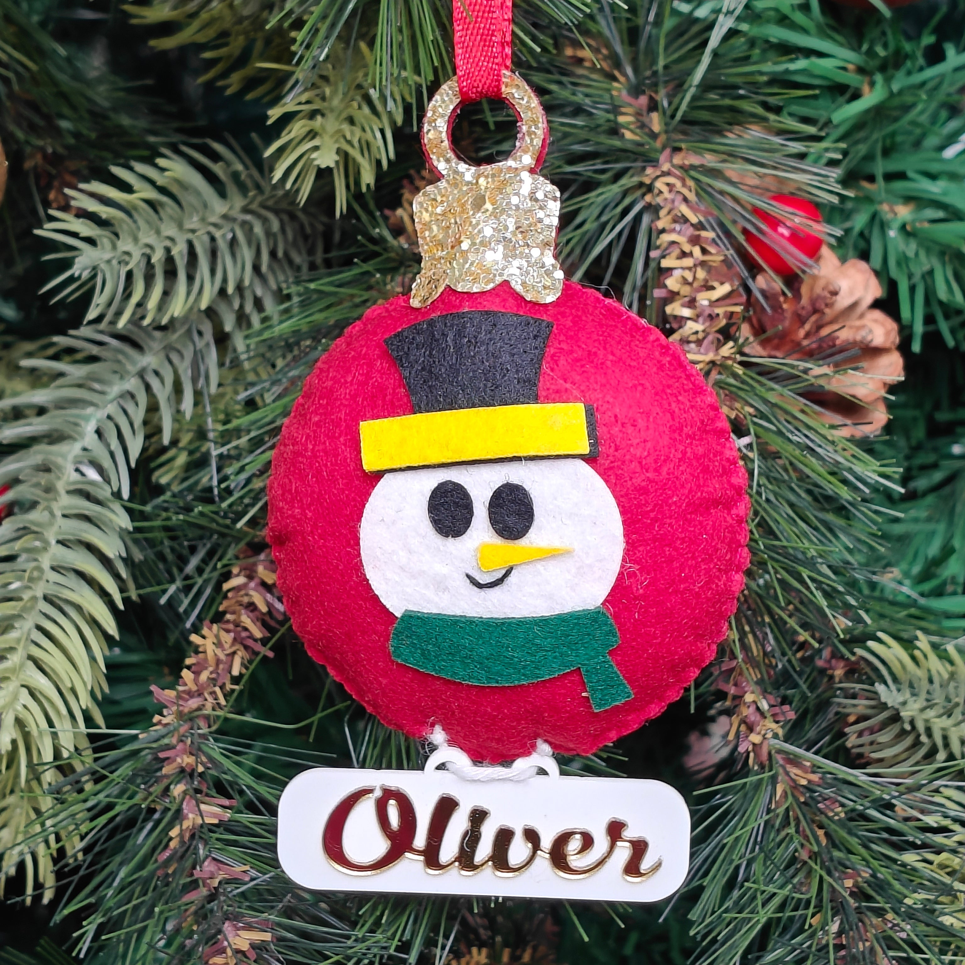 Cheerful Snowman Ornament