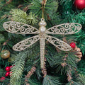 Golden Dragonfly Ornament