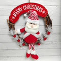 Frosted Joy Wreath - Santa