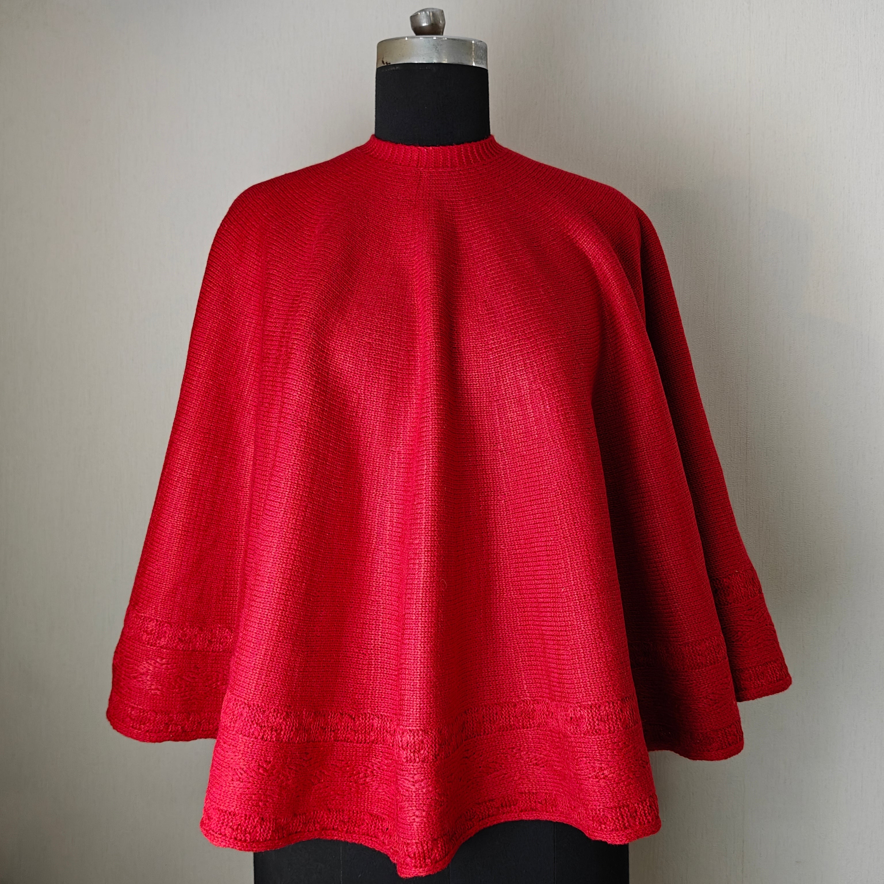 50" Tree Skirt-to-Cape  - Crochet Crimson Circle