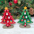 Wooden DIY Mini Snowflake Tabletop Tree - Set of 2