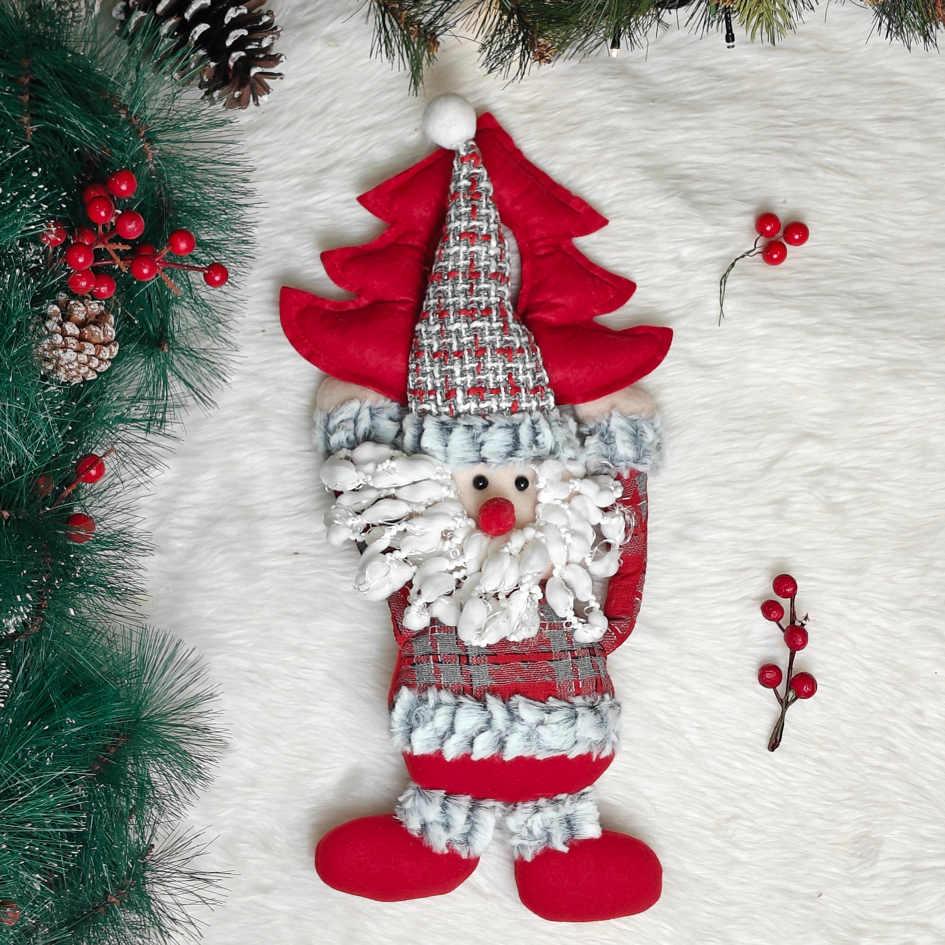 Twinkle Tree Santa Door Hanging
