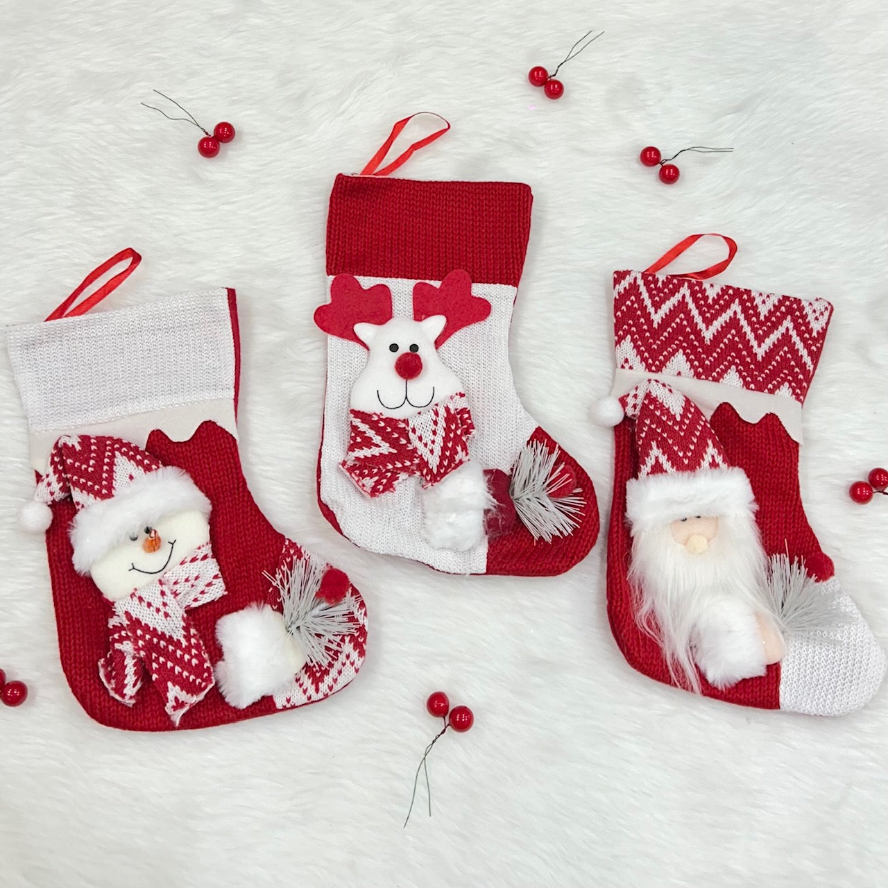 Crochet Comfort Mini Stocking - Set of 3