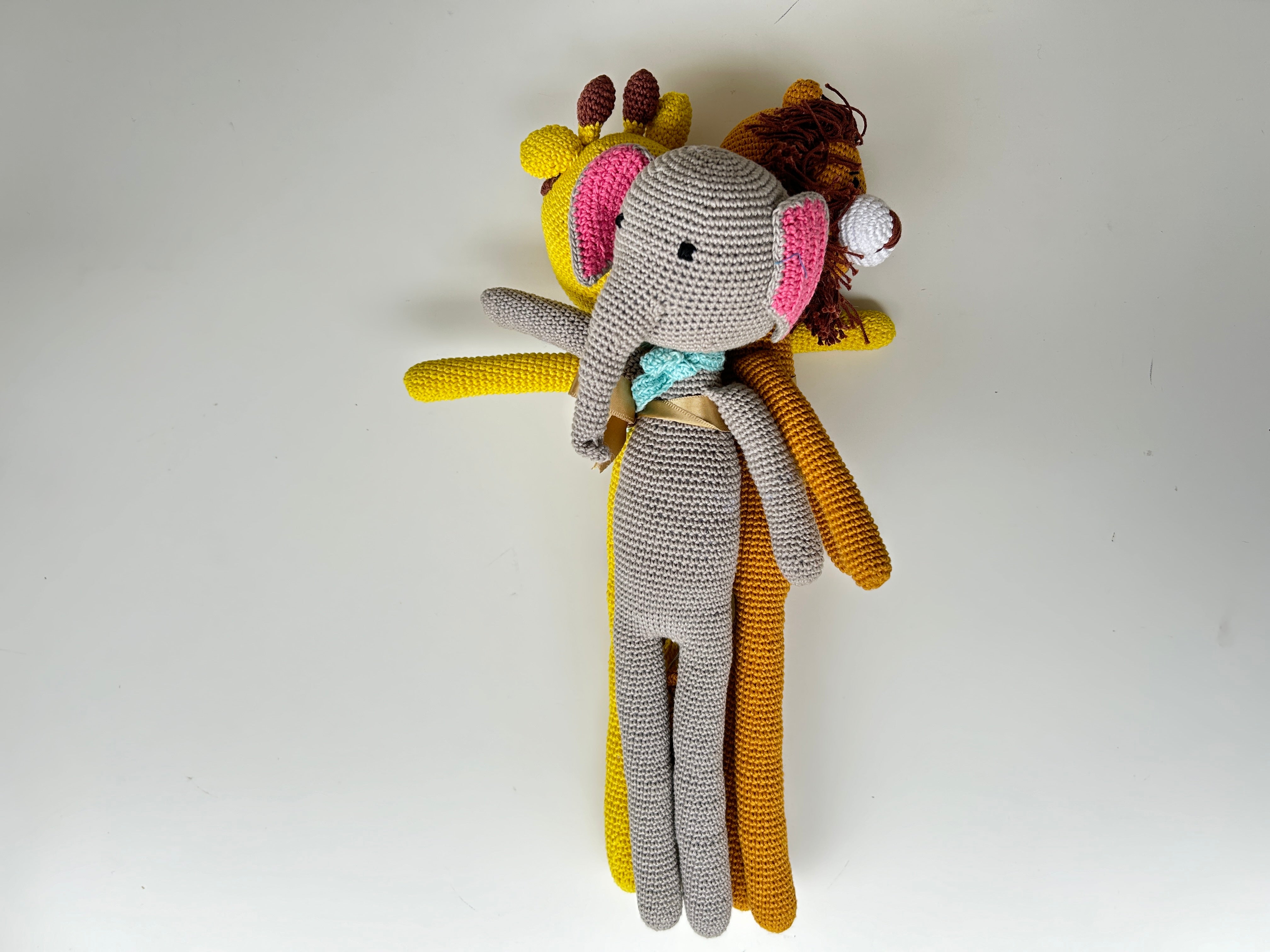 Wild Animals Crochet Soft Toys (Pack of 3)