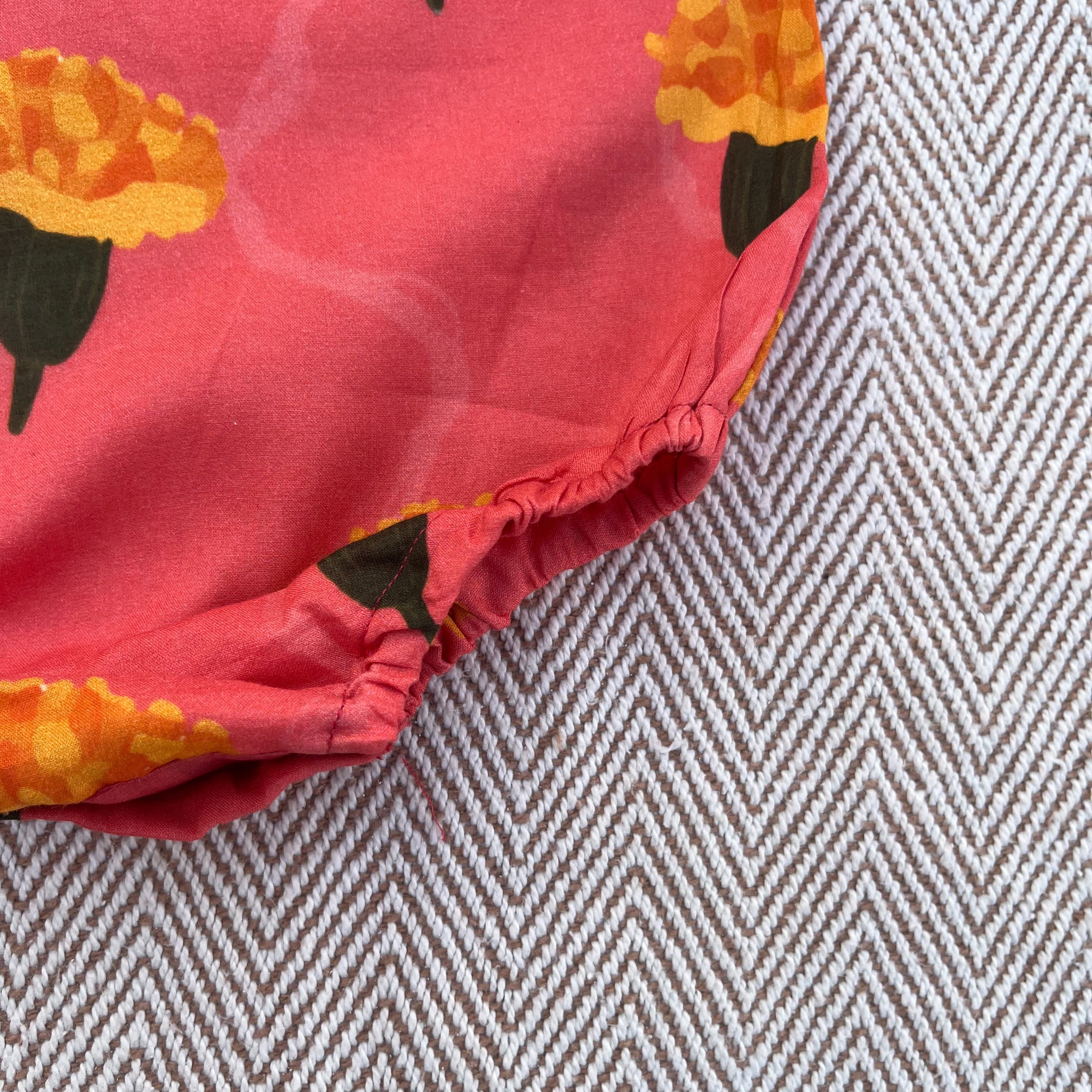 Organic Cotton Marigold Pink Onesie