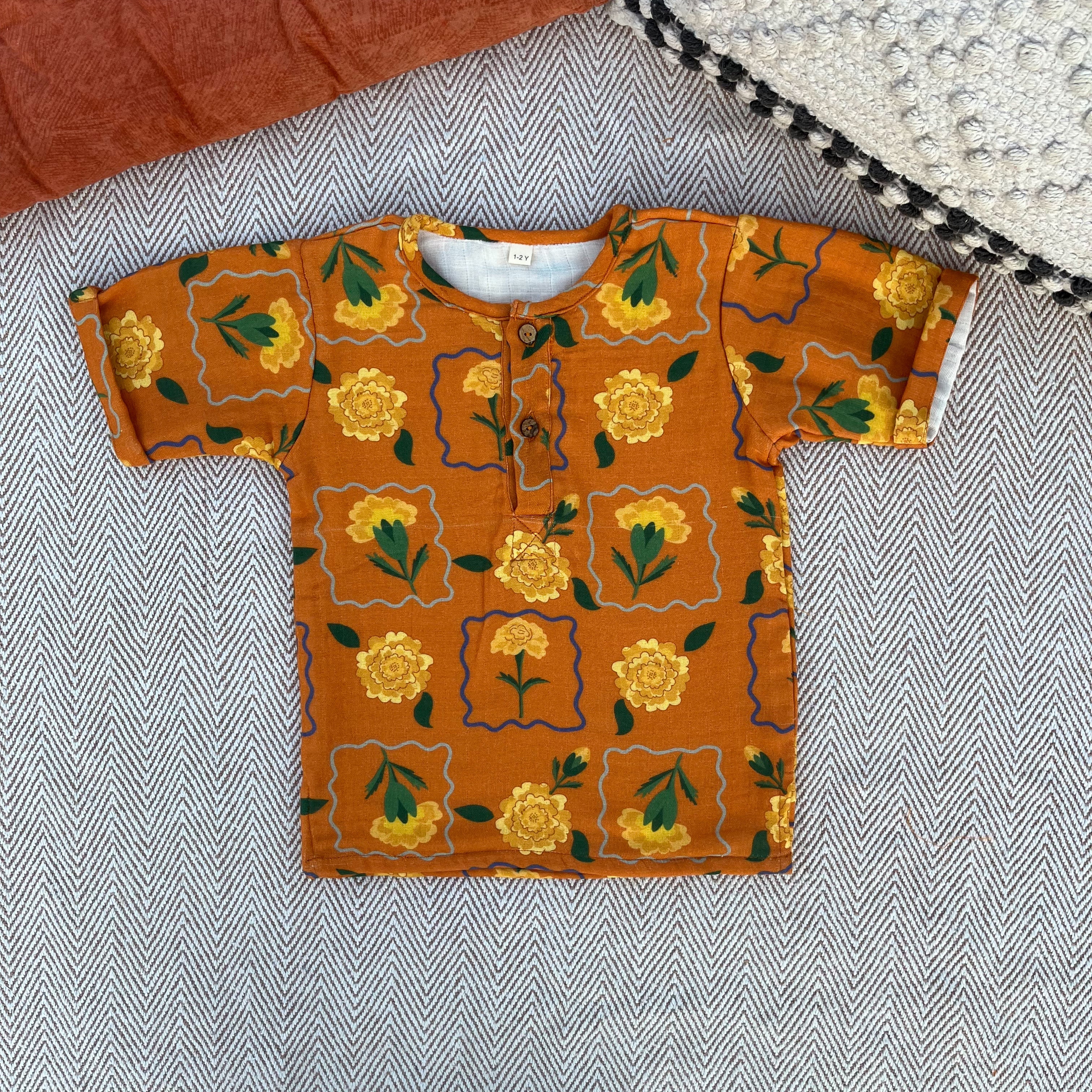 Marigold Orange Unisex Co-ord set