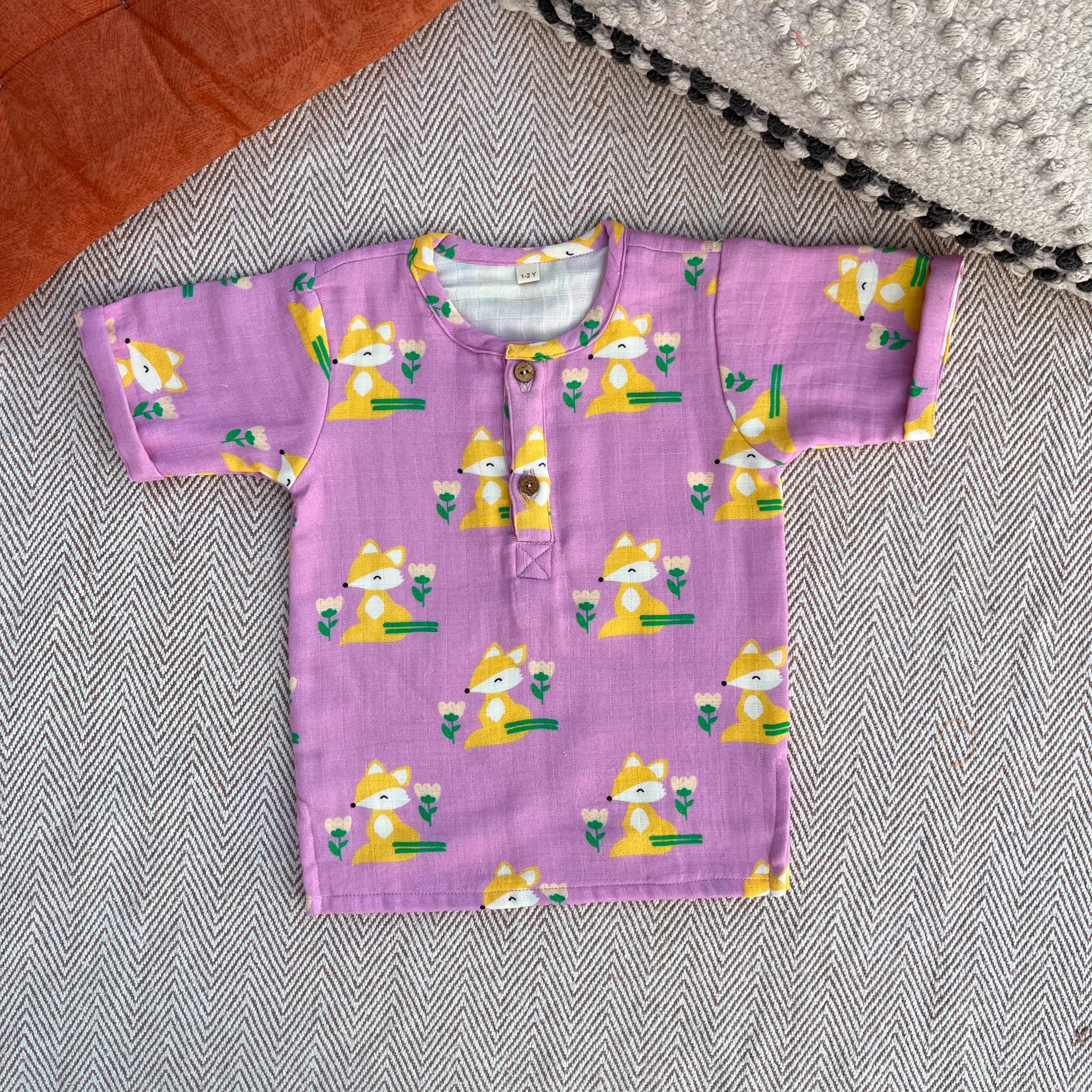 Fox Print Unisex Co-ord set