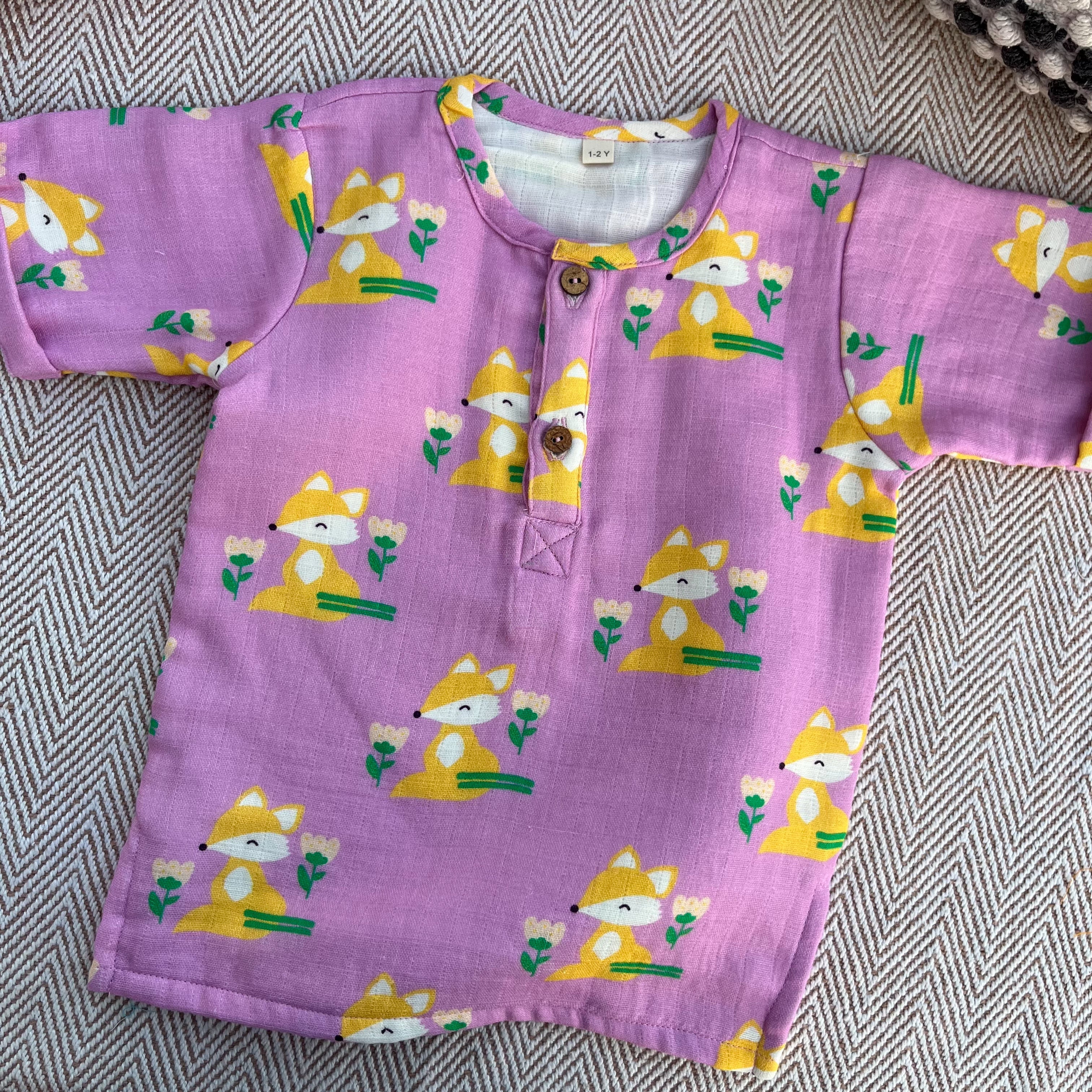 Fox Print Unisex Co-ord set